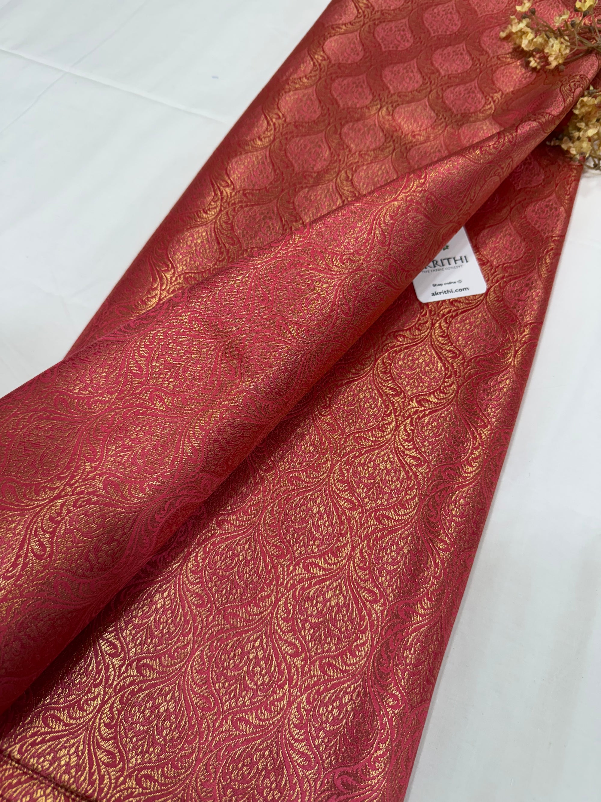 Pure Banarasi brocade fabric