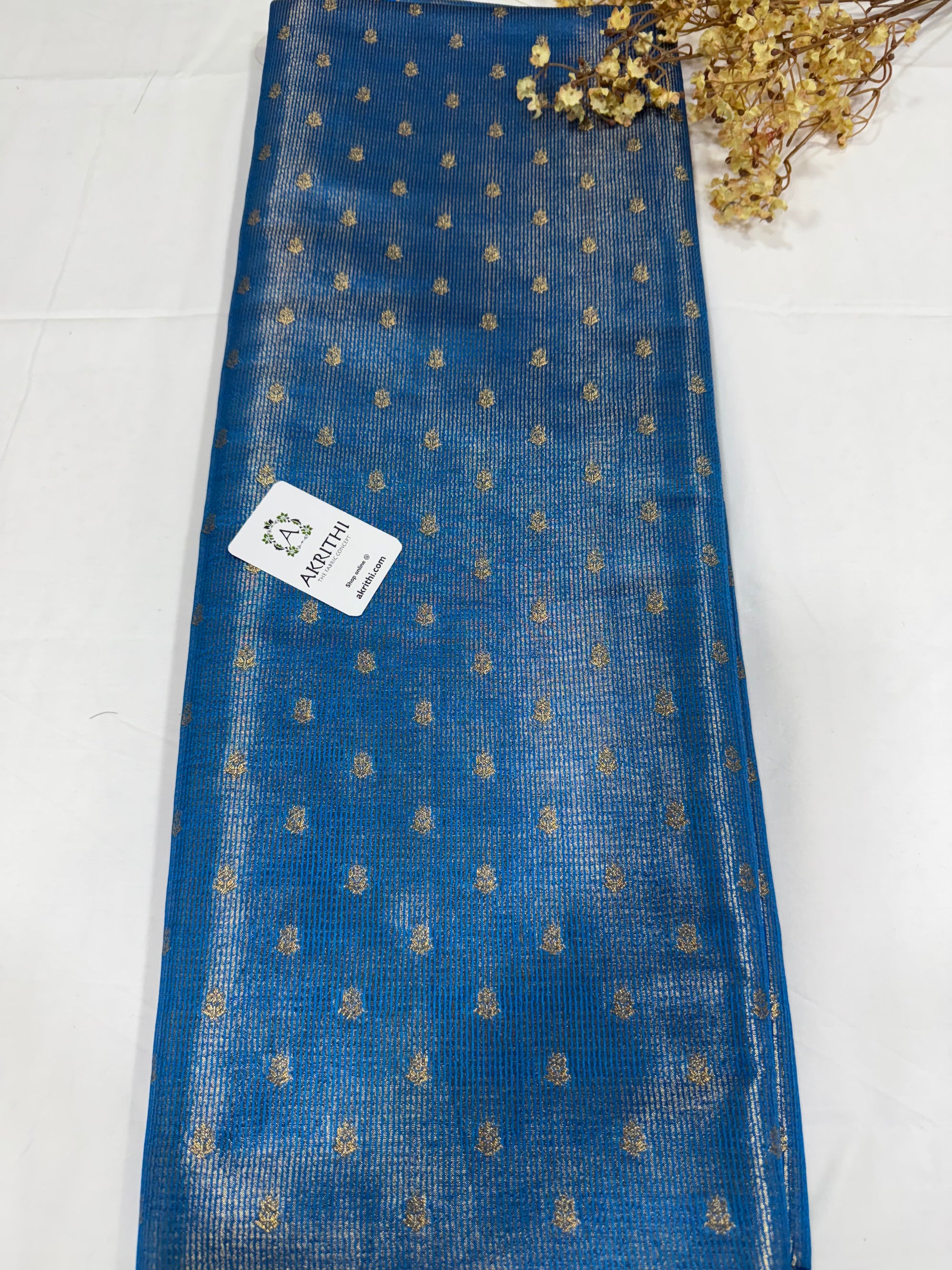 Pure tissue Banarasi brocade fabric