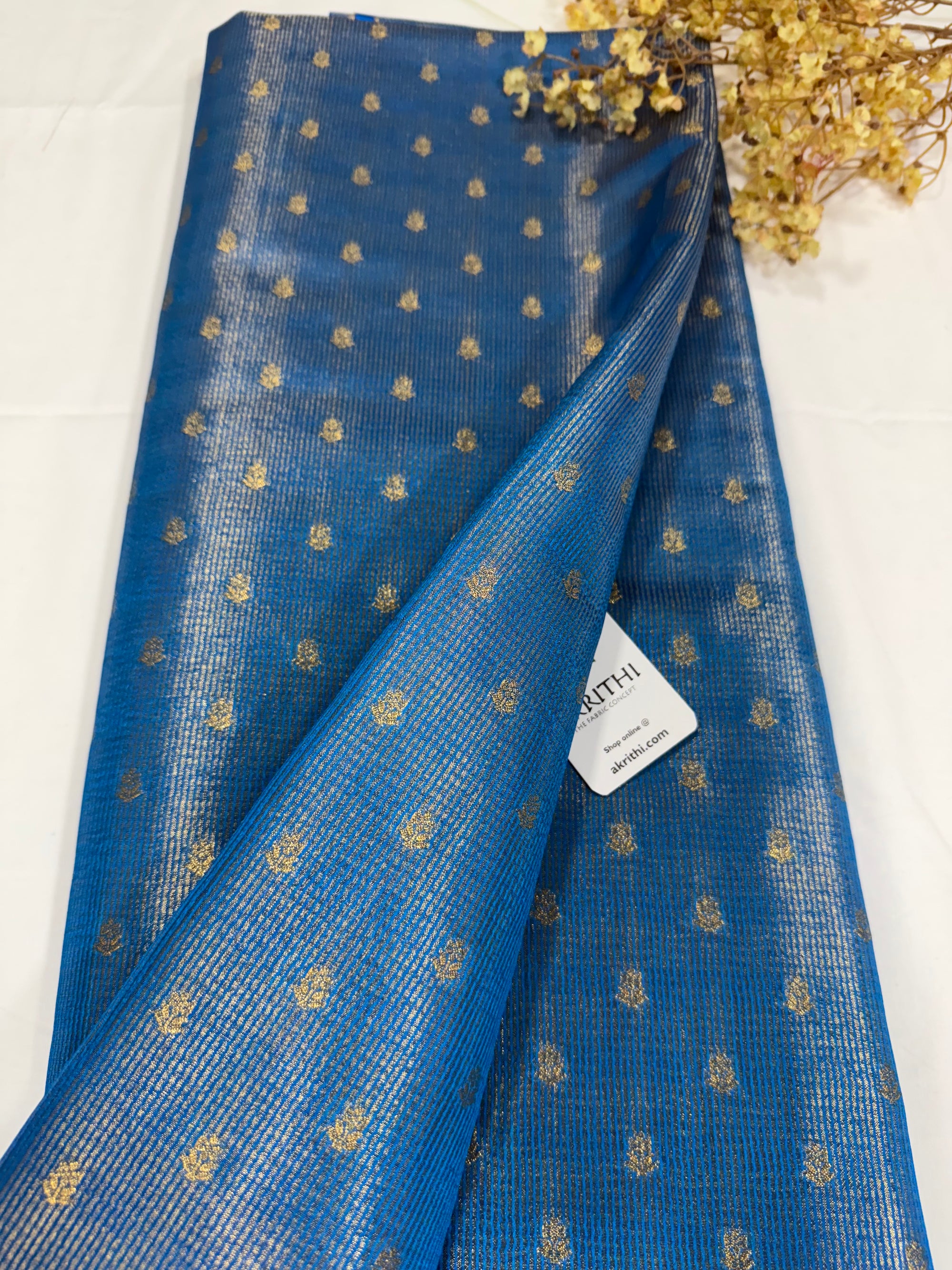 Pure tissue Banarasi brocade fabric