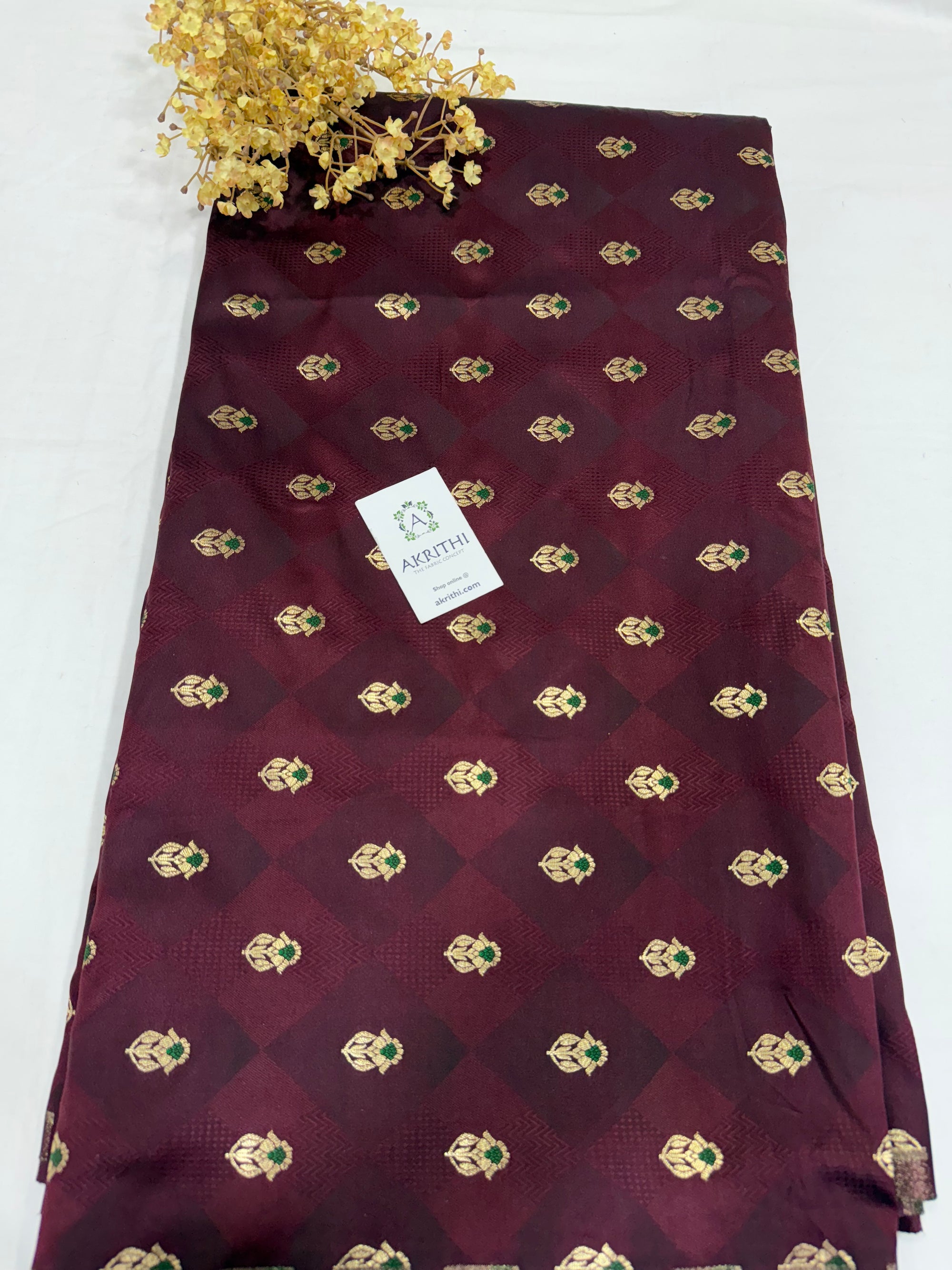 Pure Banarasi brocade fabric