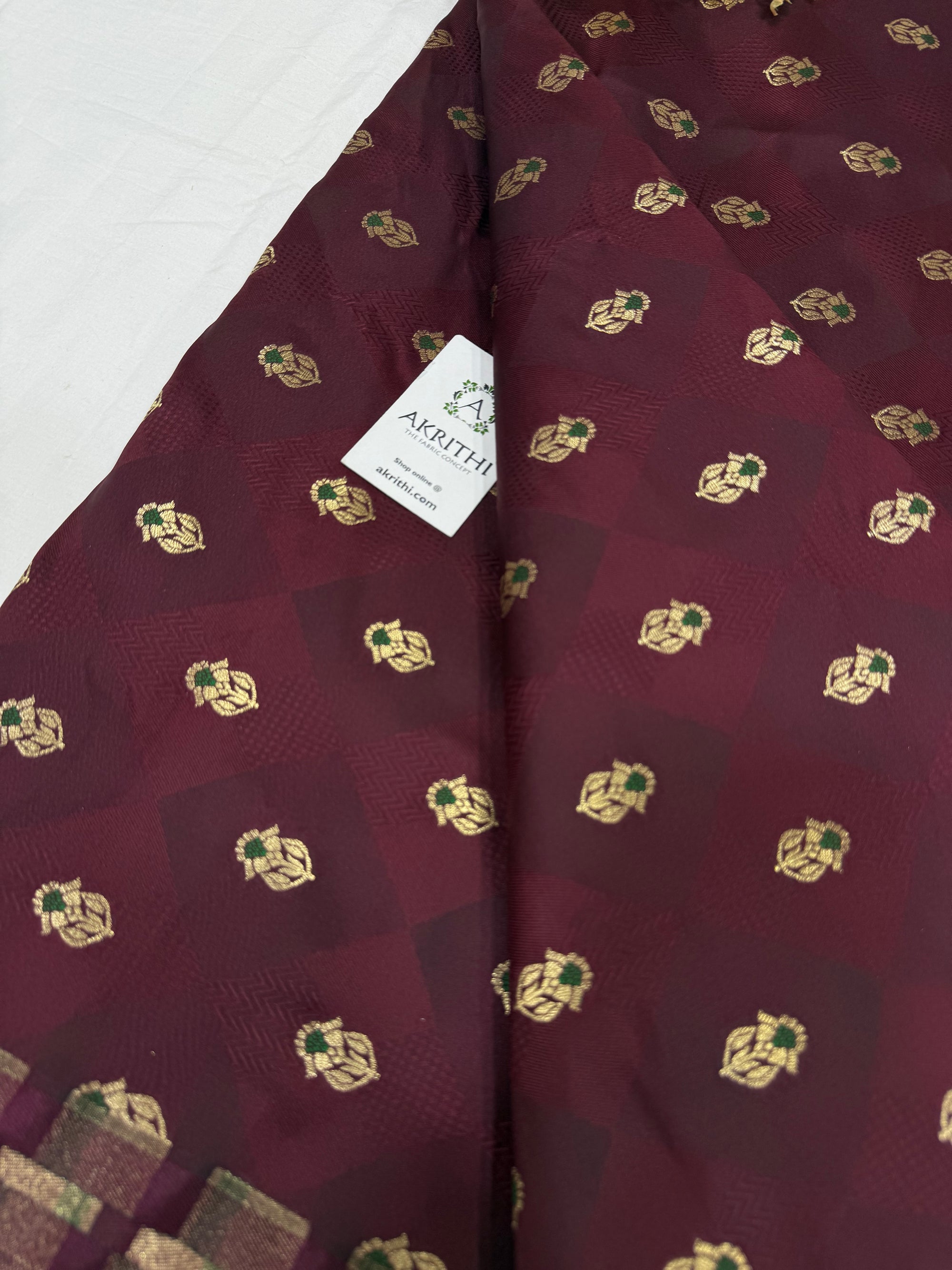 Pure Banarasi brocade fabric