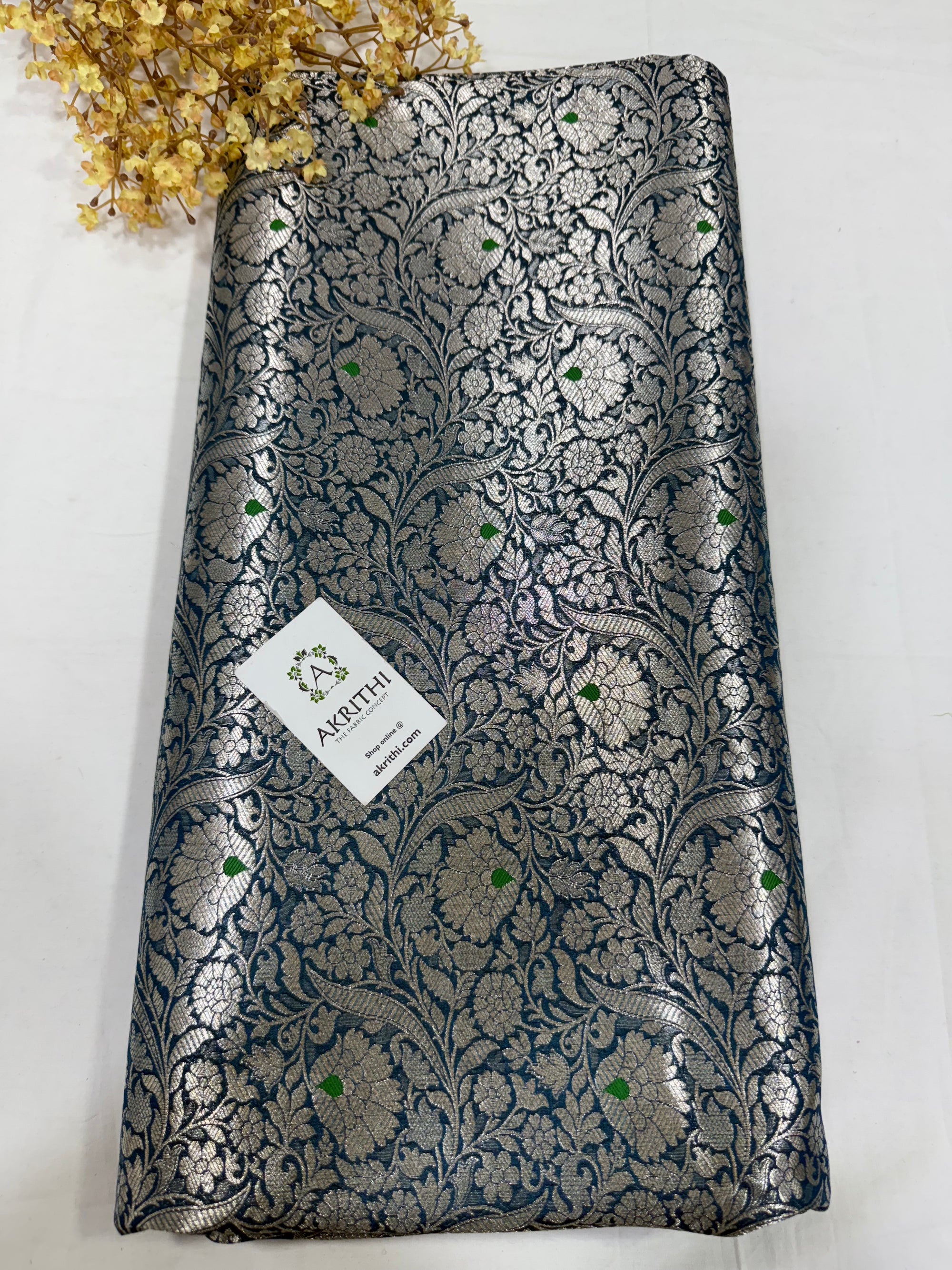Pure Banarasi brocade fabric