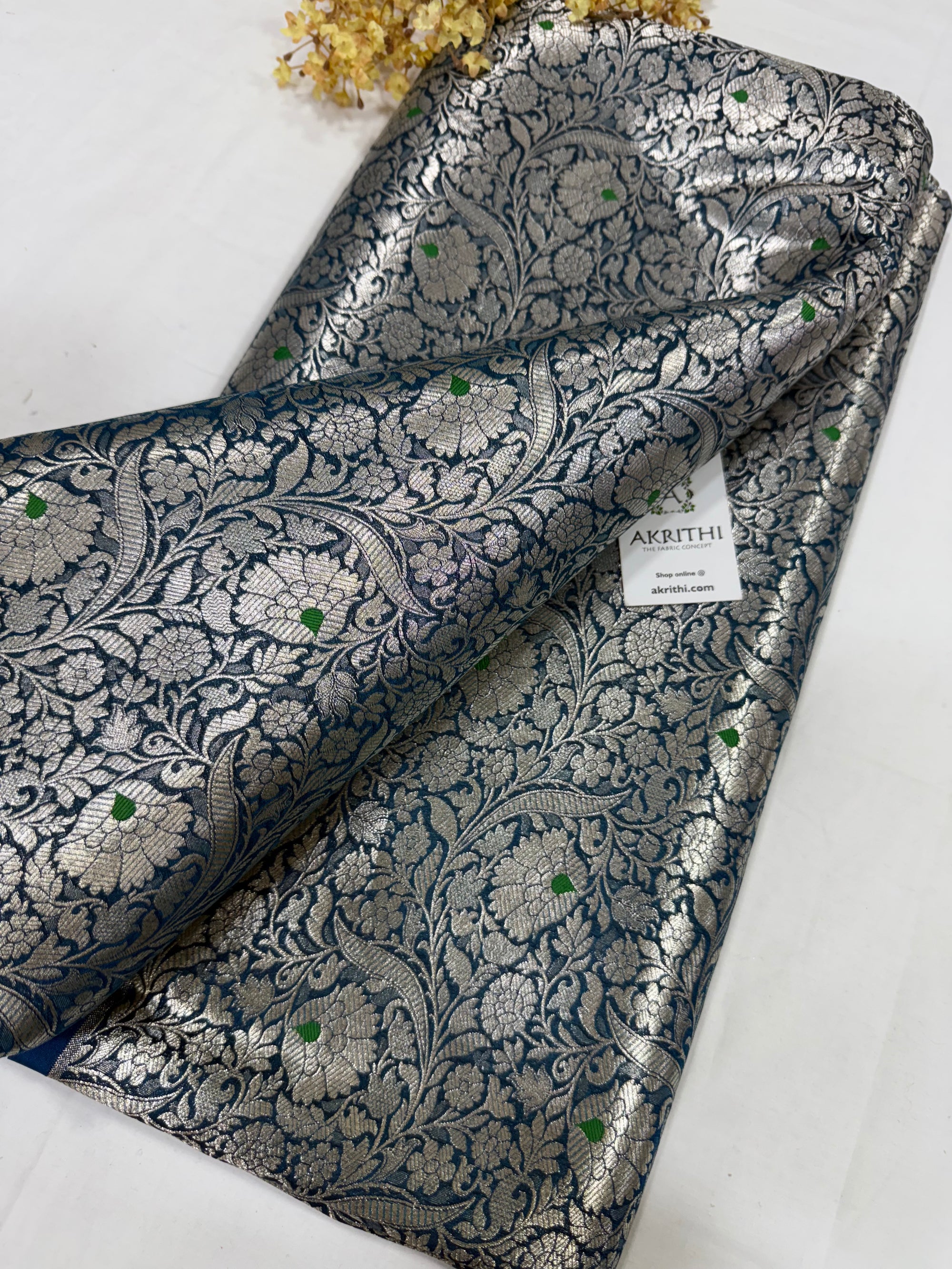 Pure Banarasi brocade fabric