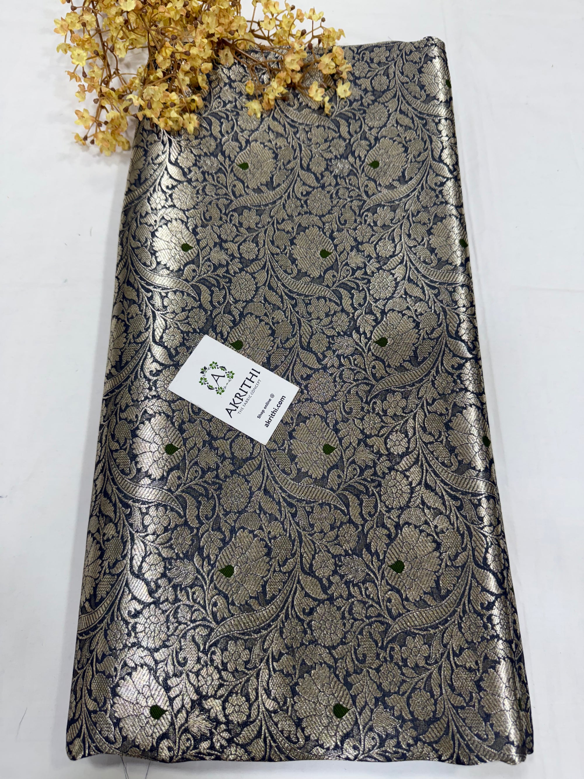 Pure Banarasi brocade fabric