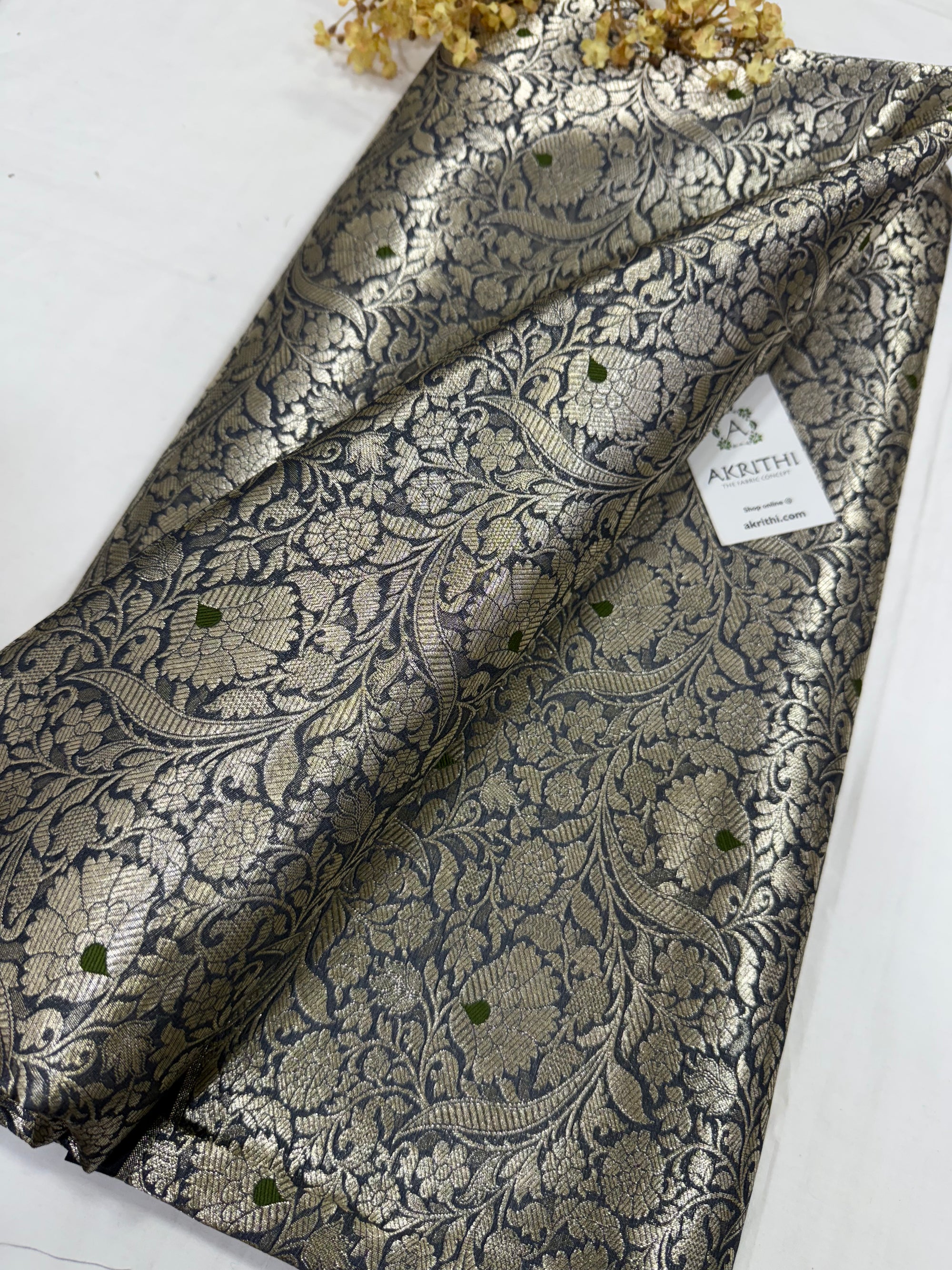 Pure Banarasi brocade fabric