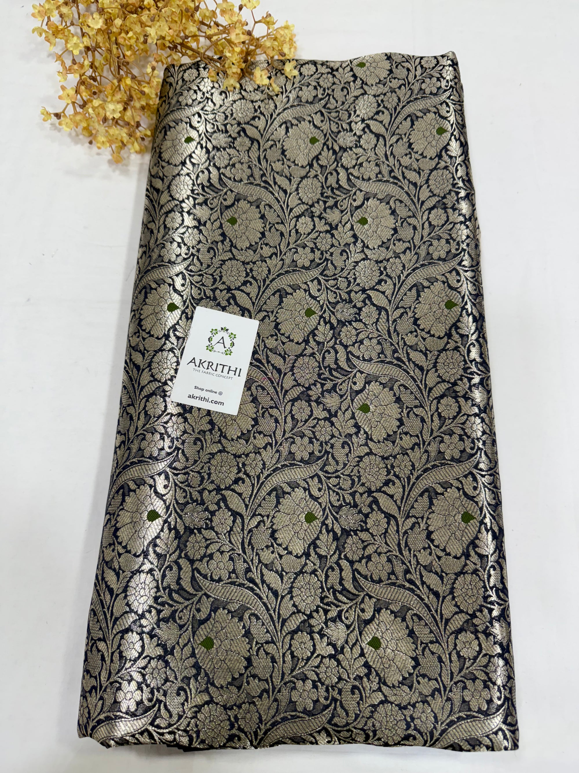 Pure Banarasi brocade fabric