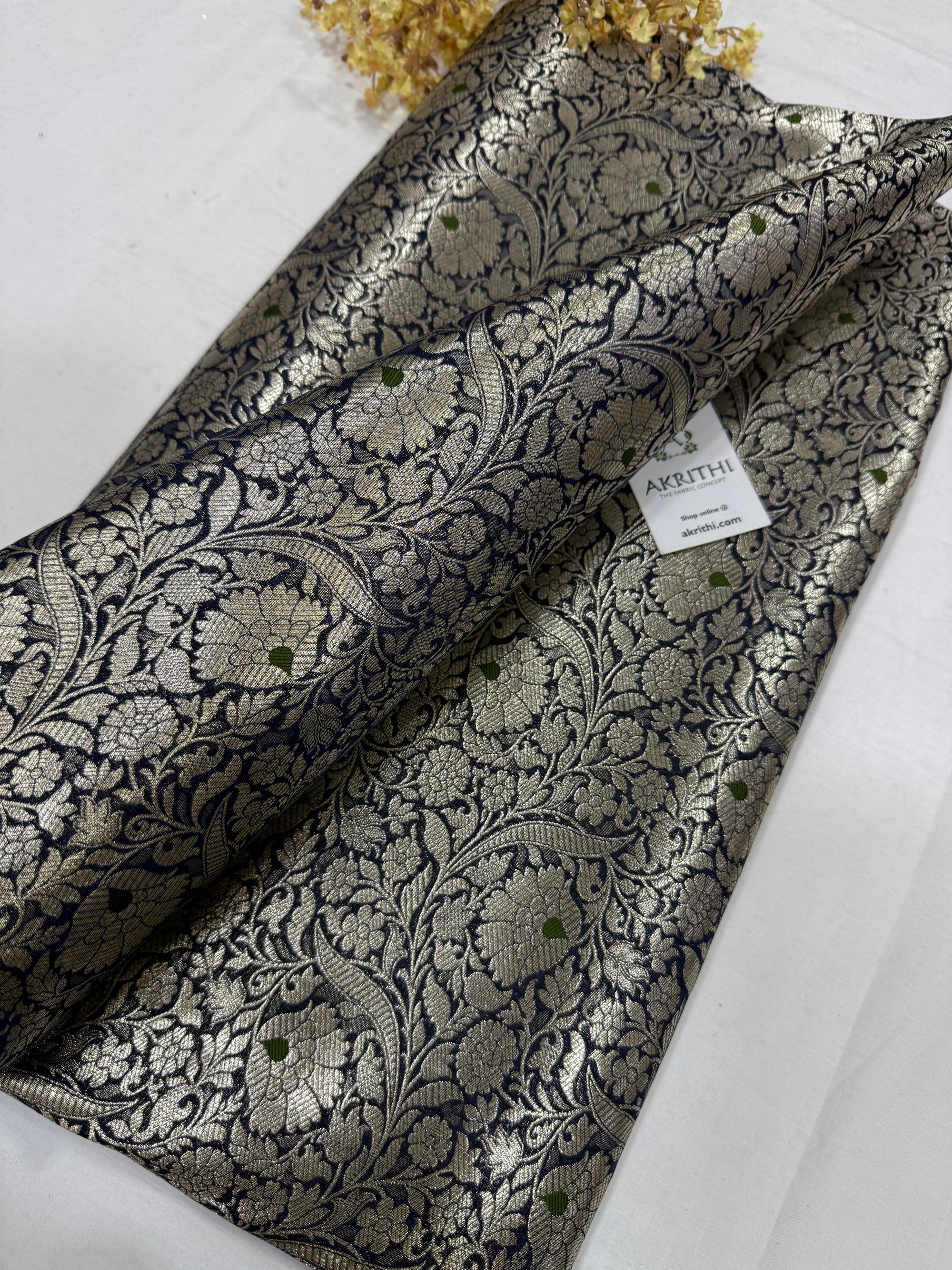 Pure Banarasi brocade fabric