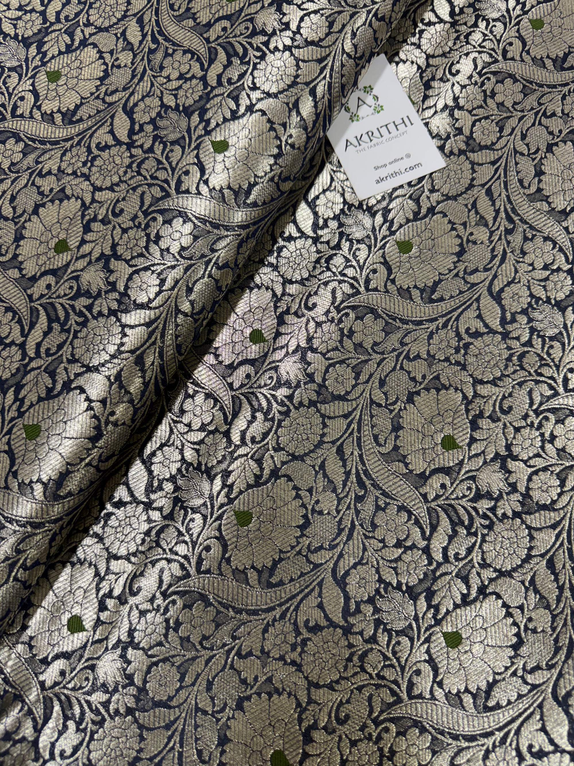 Pure Banarasi brocade fabric