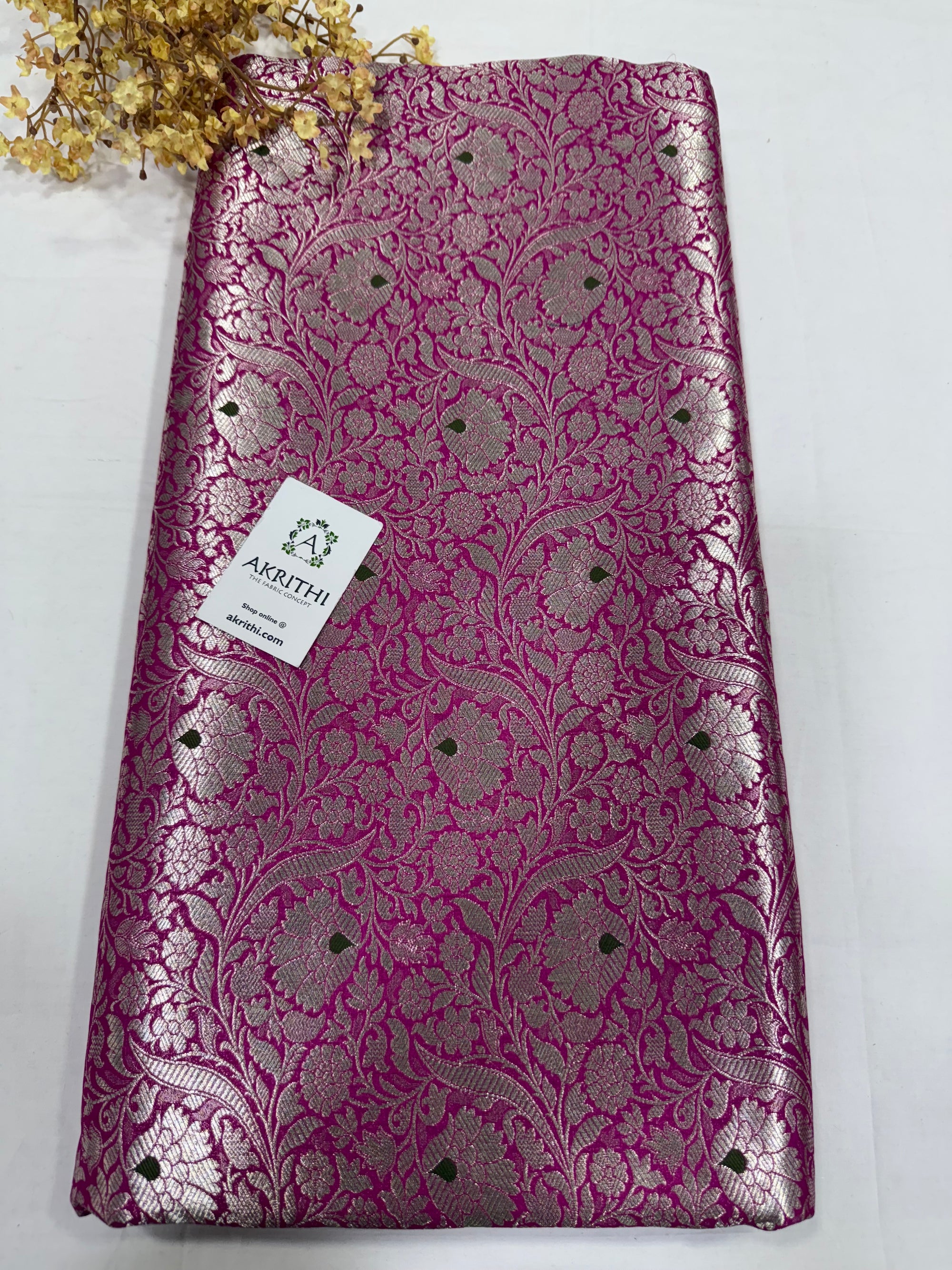 Pure Banarasi brocade fabric