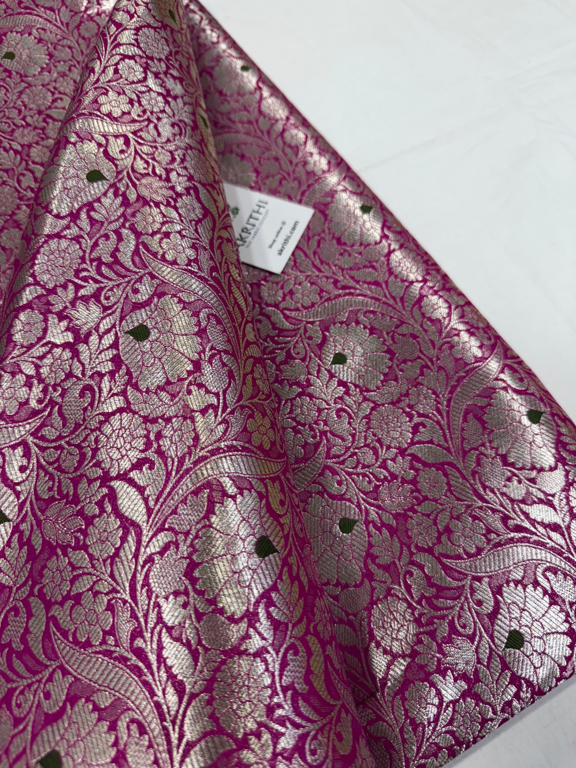 Pure Banarasi brocade fabric