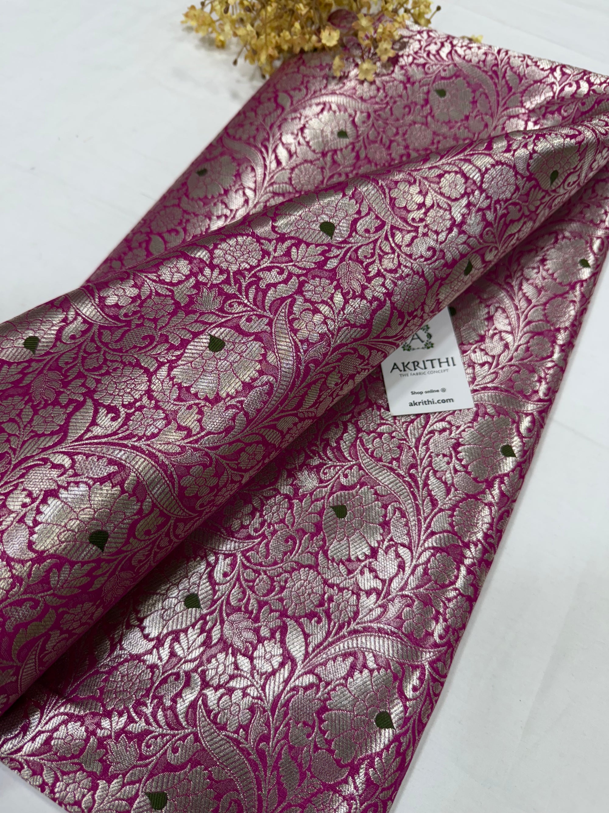 Pure Banarasi brocade fabric