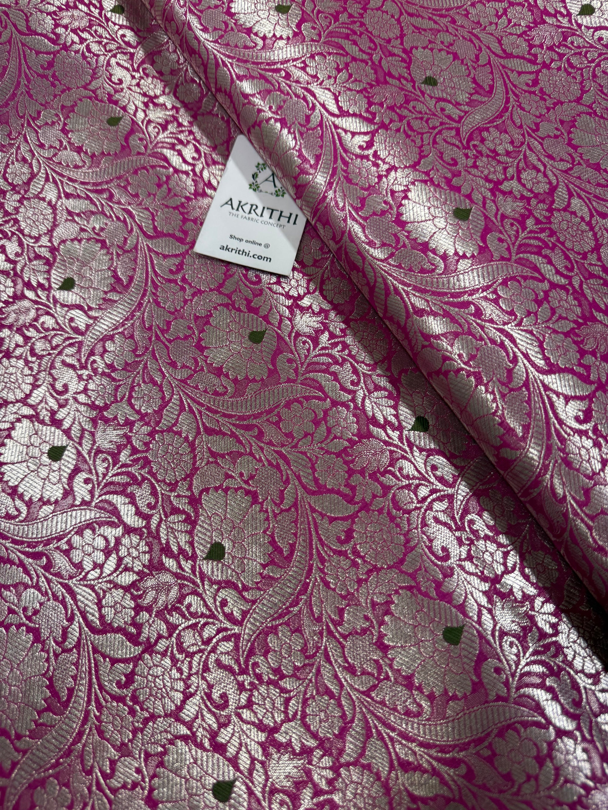 Pure Banarasi brocade fabric