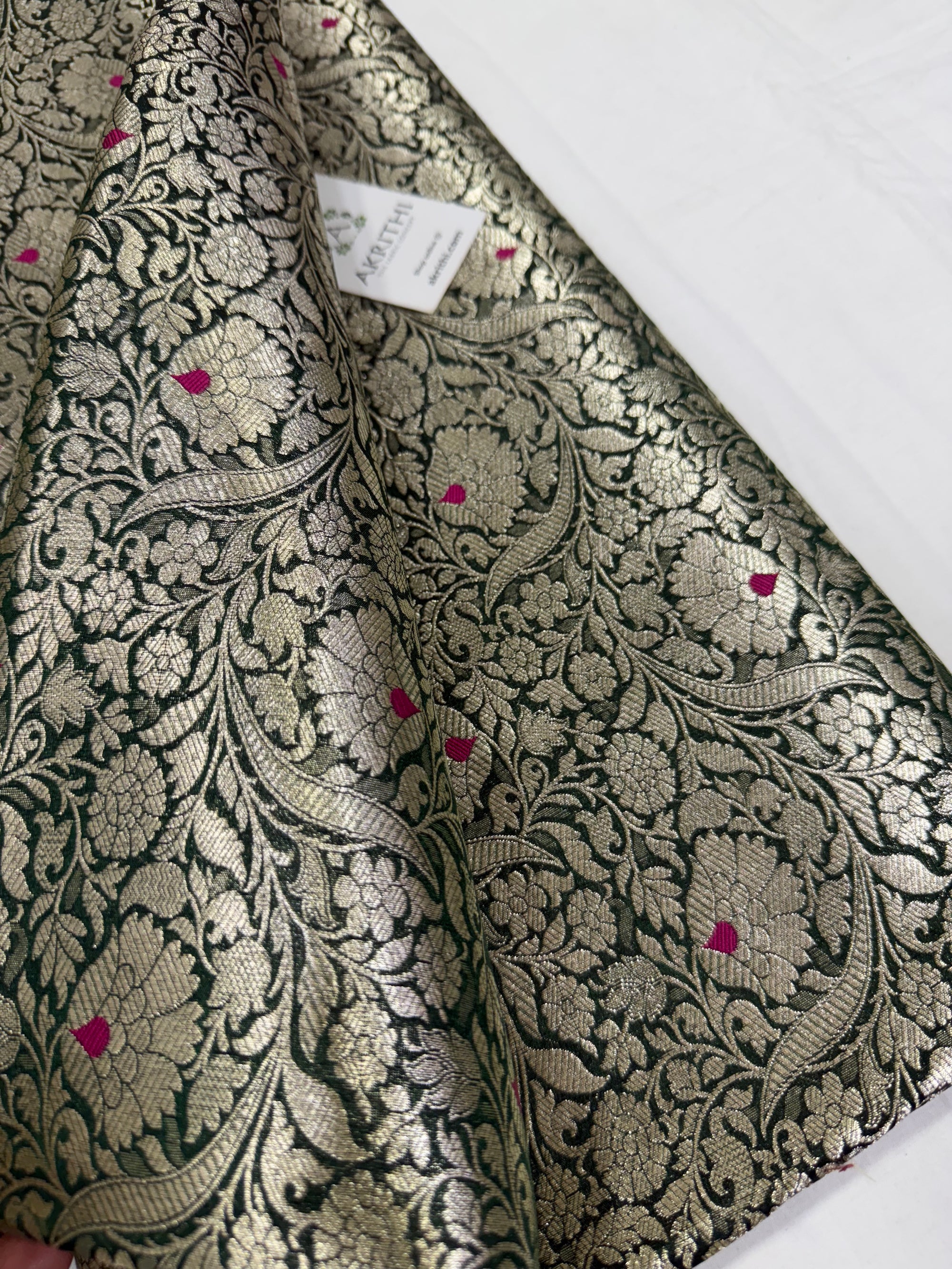 Pure Banarasi brocade fabric