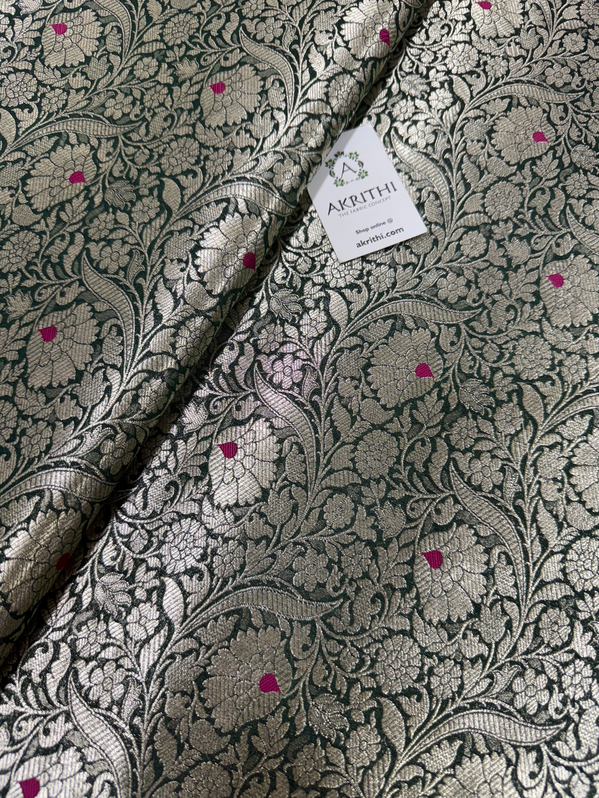 Pure Banarasi brocade fabric
