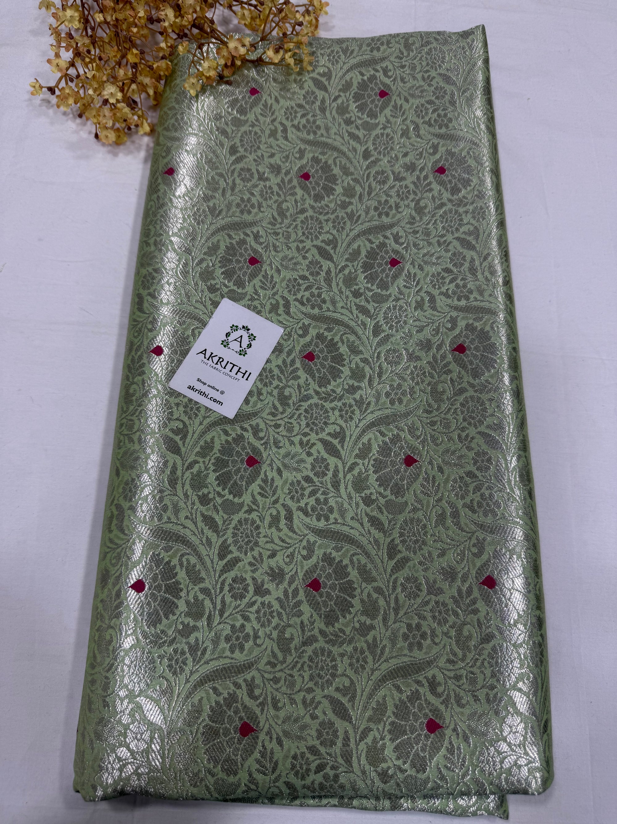 Pure Banarasi brocade fabric