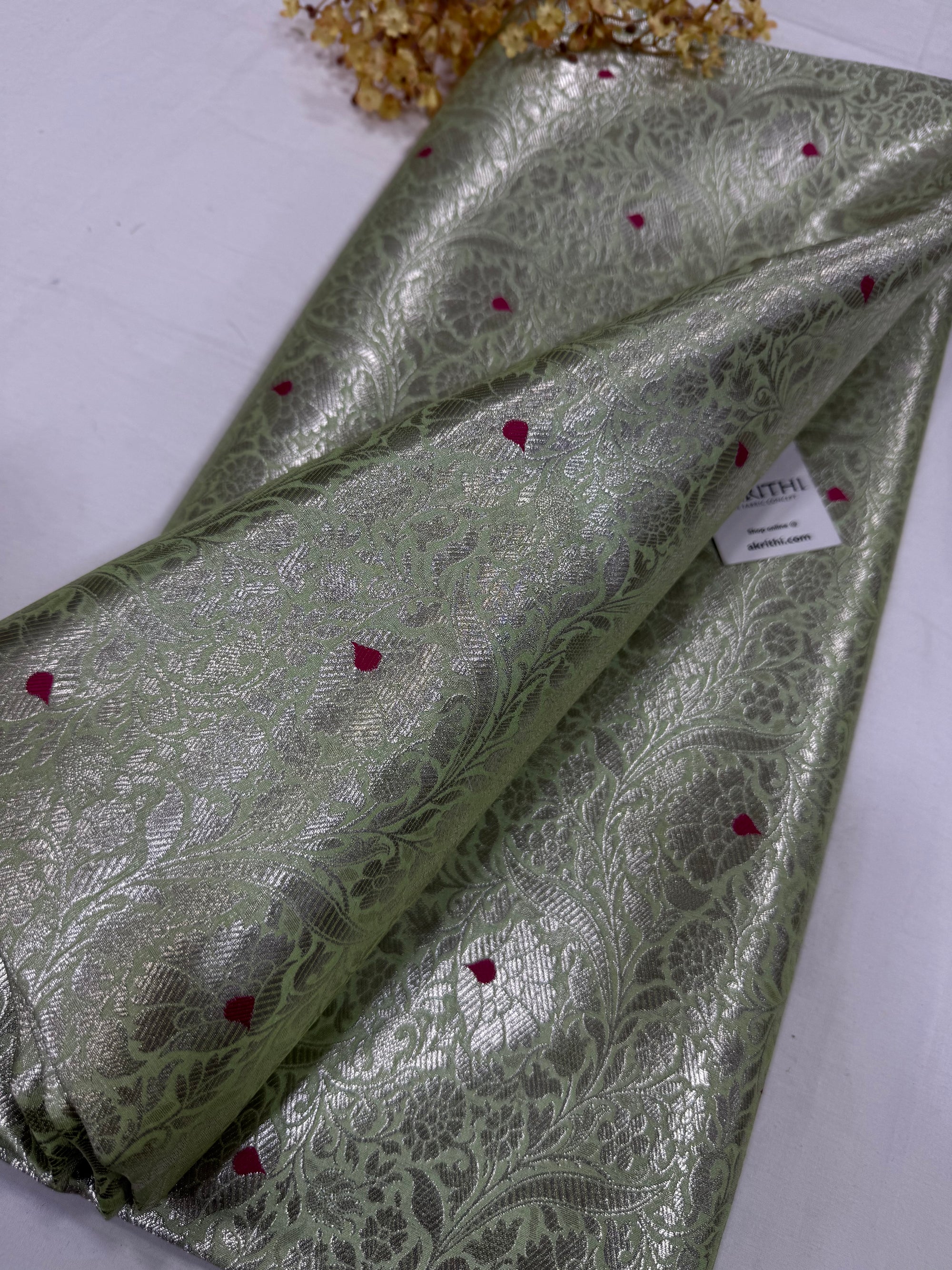 Pure Banarasi brocade fabric