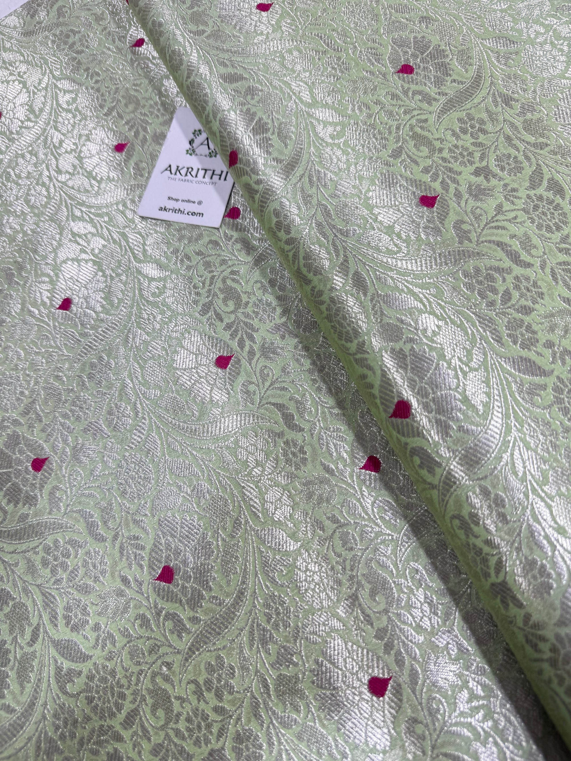 Pure Banarasi brocade fabric