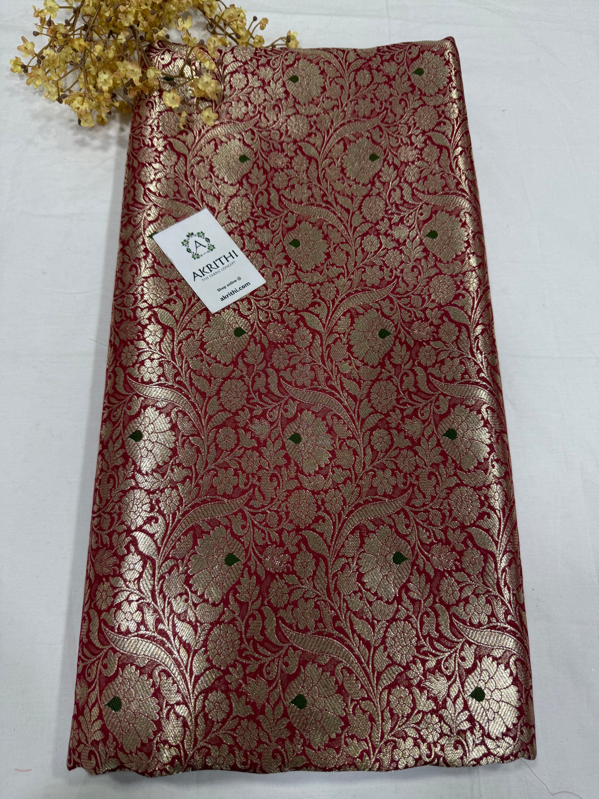 Pure Banarasi brocade fabric