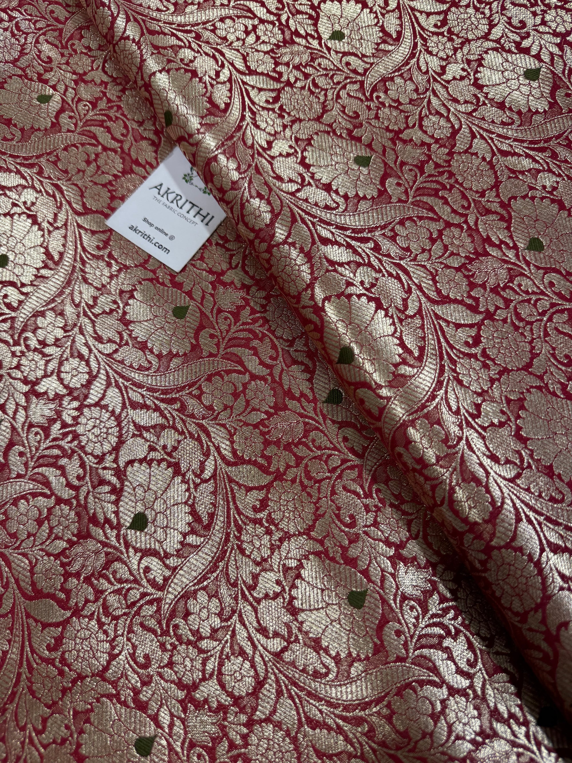 Pure Banarasi brocade fabric