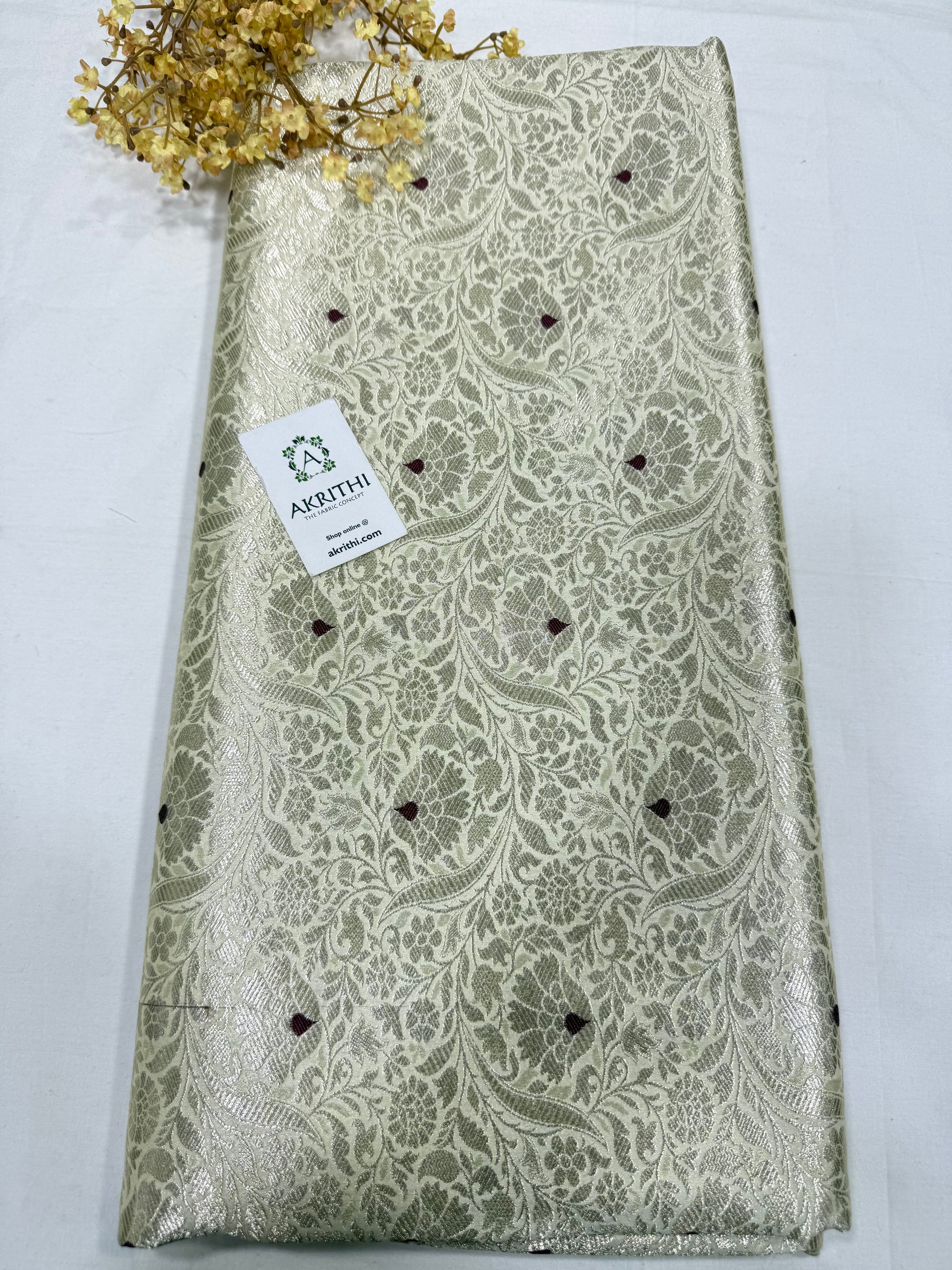 Pure Banarasi brocade fabric