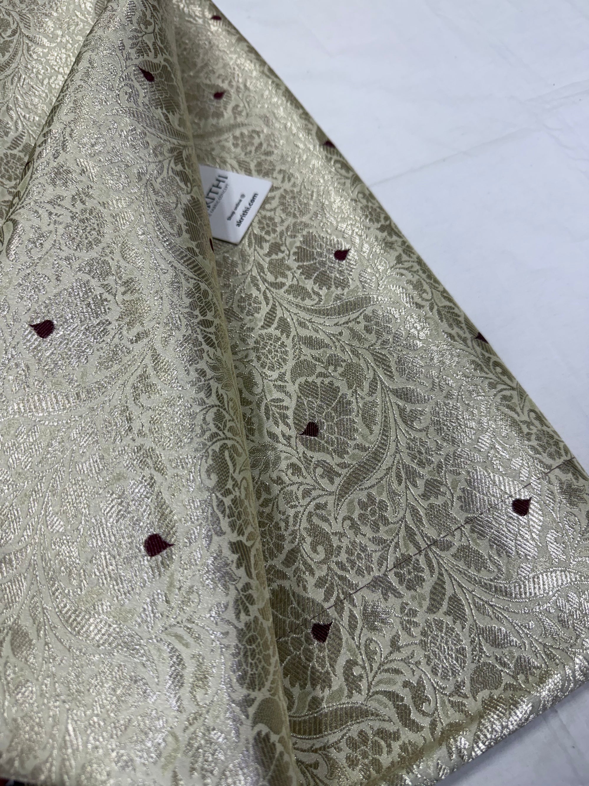 Pure Banarasi brocade fabric