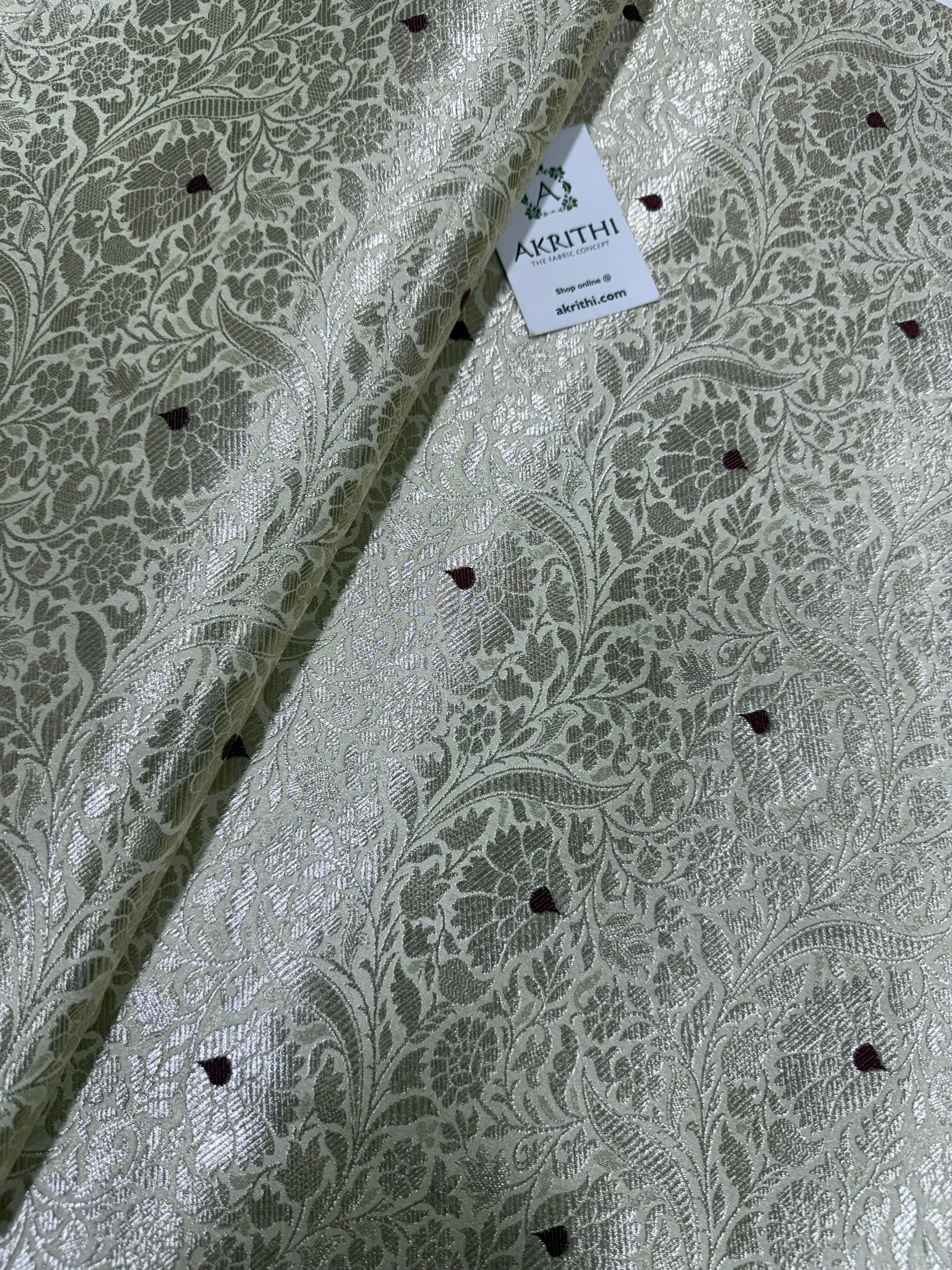 Pure Banarasi brocade fabric