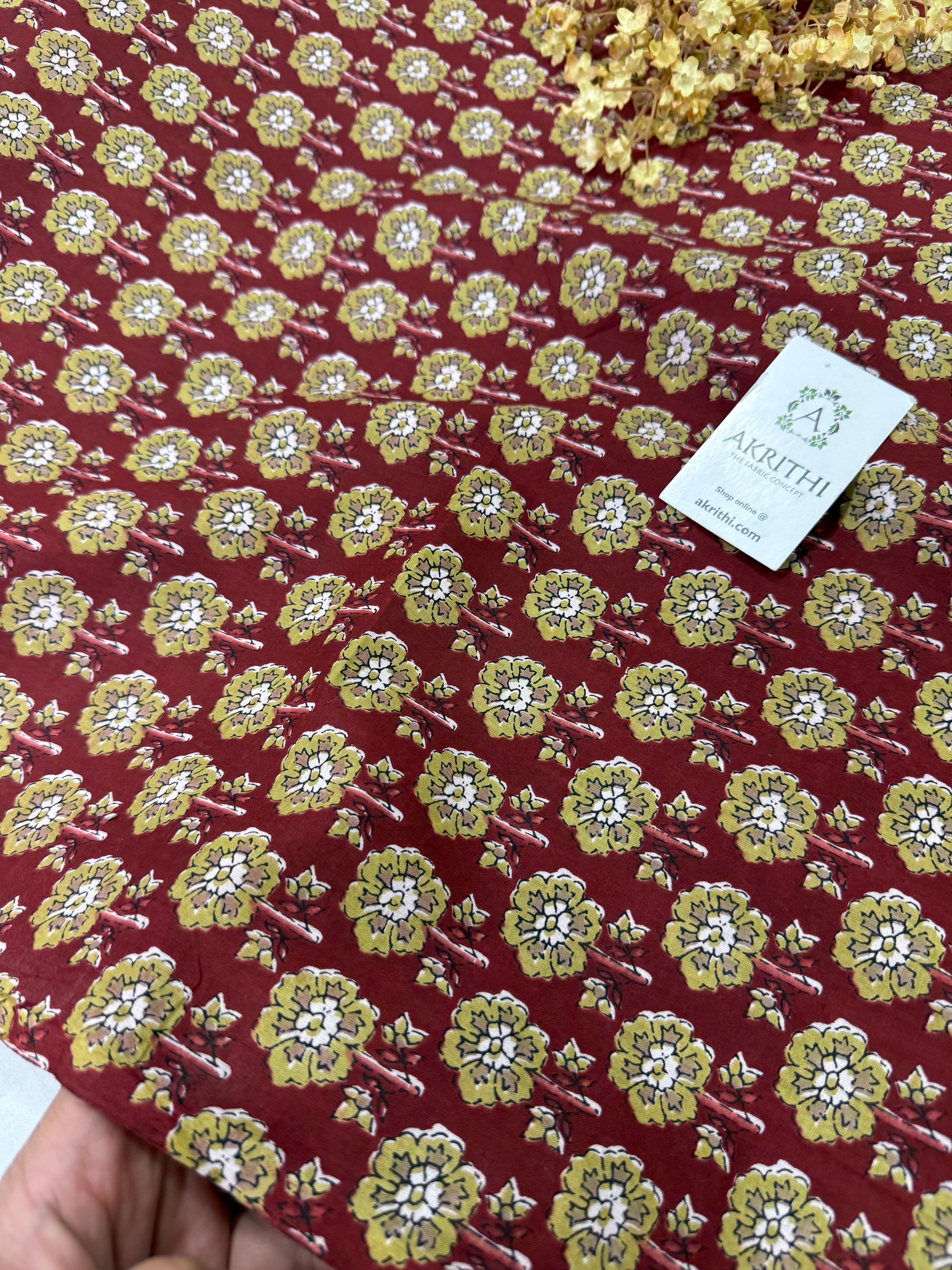 Printed pure cotton fabric