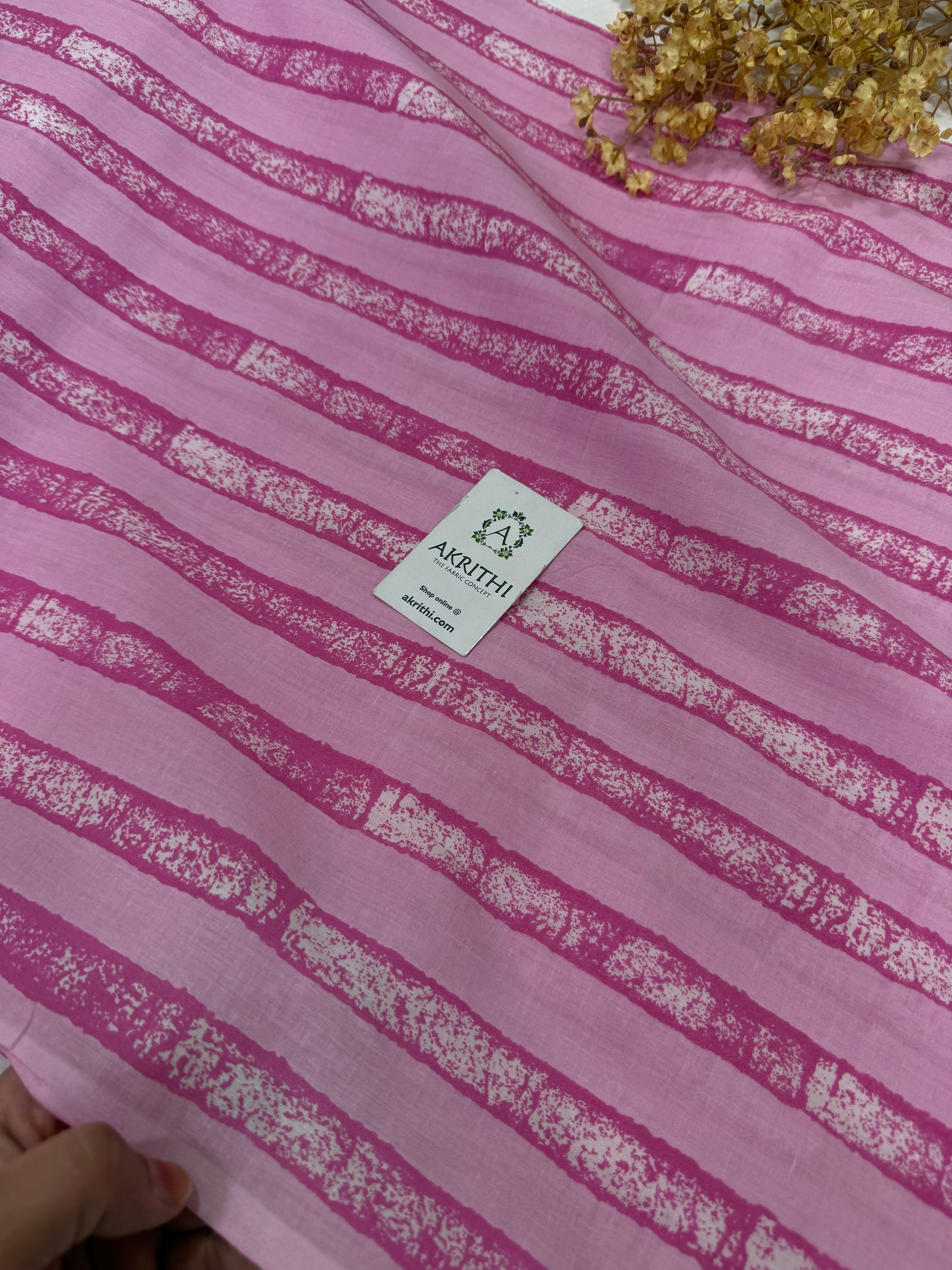 Printed pure cotton fabric