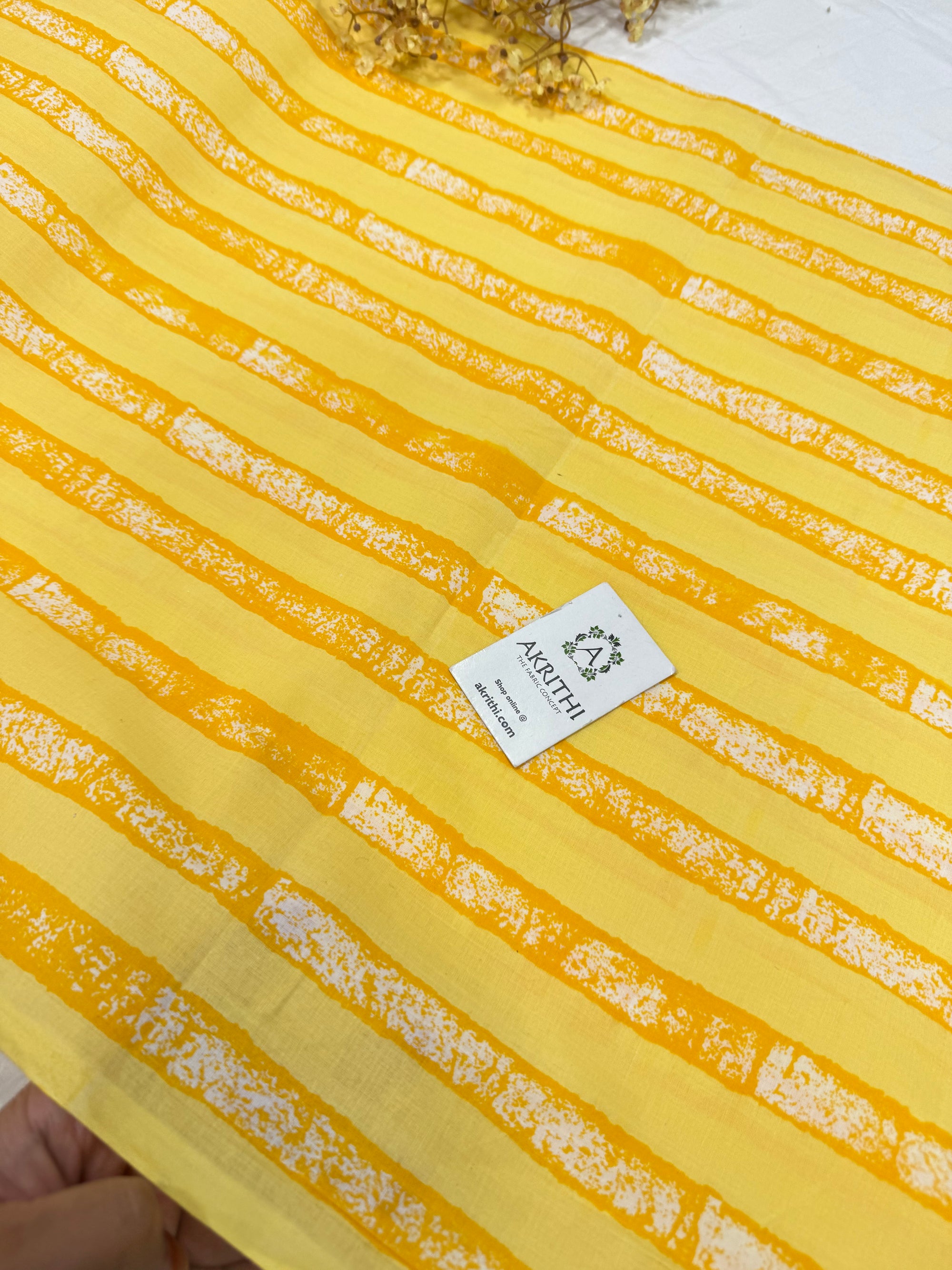 Printed pure cotton fabric