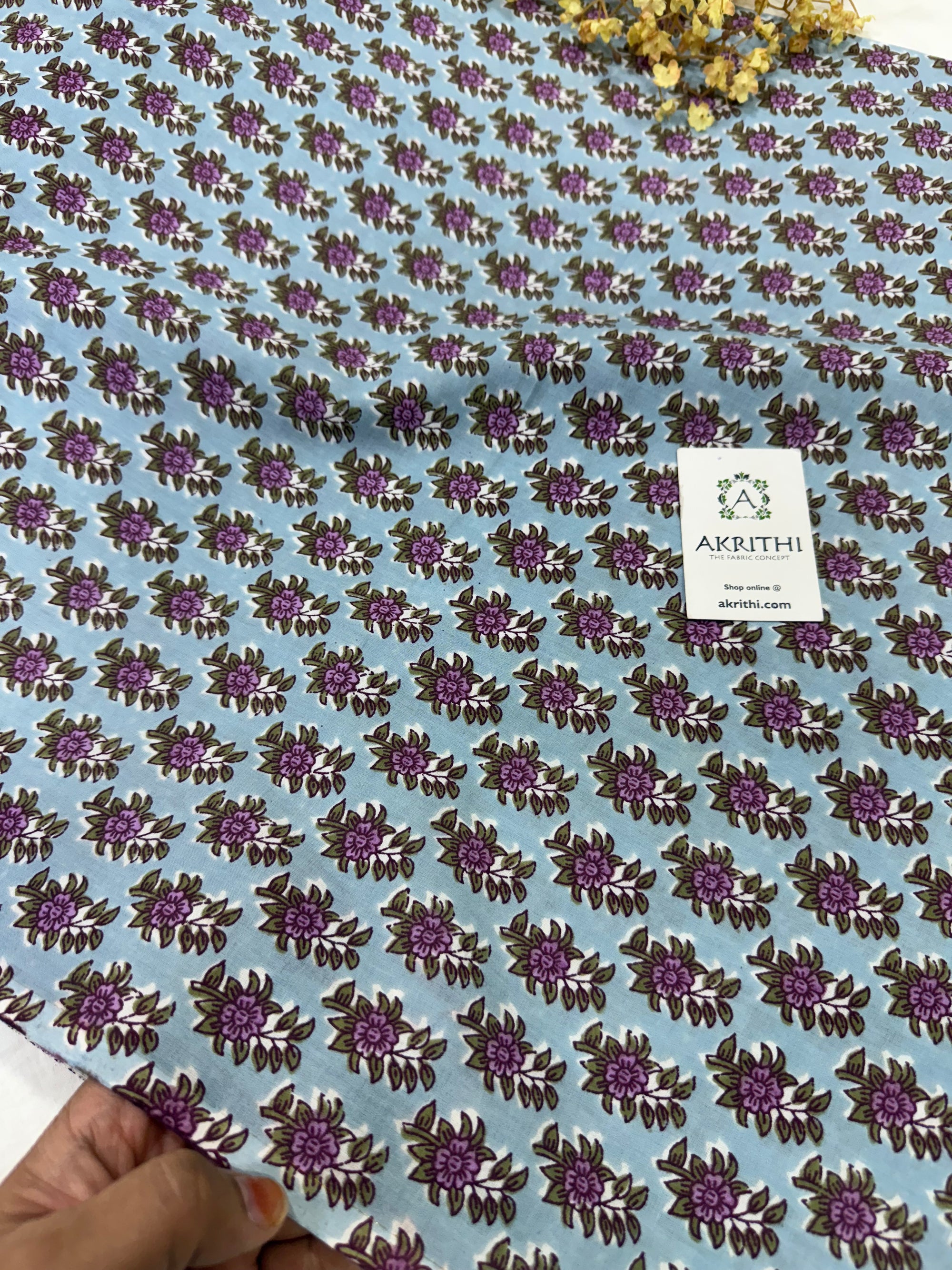 Printed pure cotton fabric