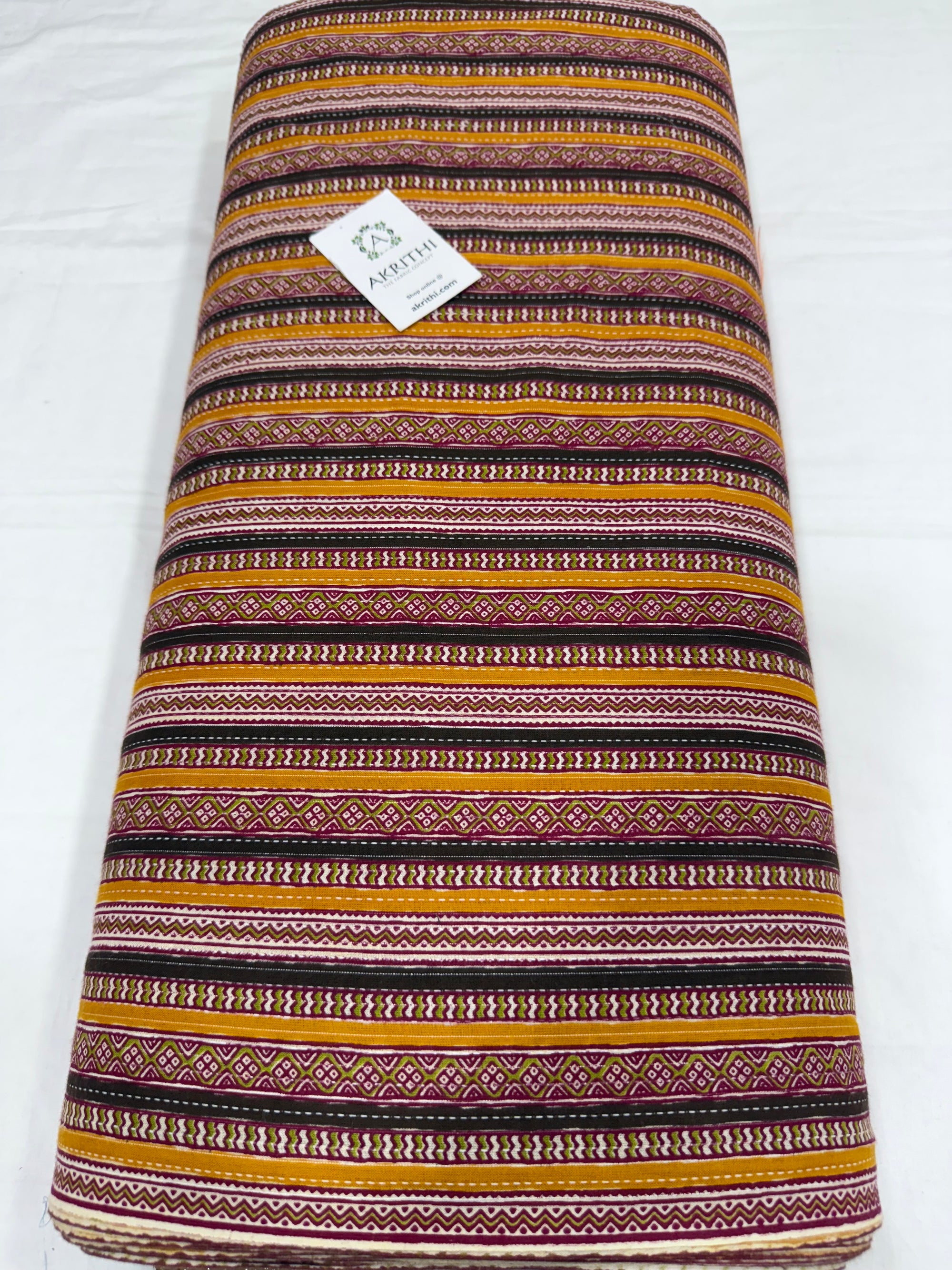 Kantha Printed pure cotton fabric