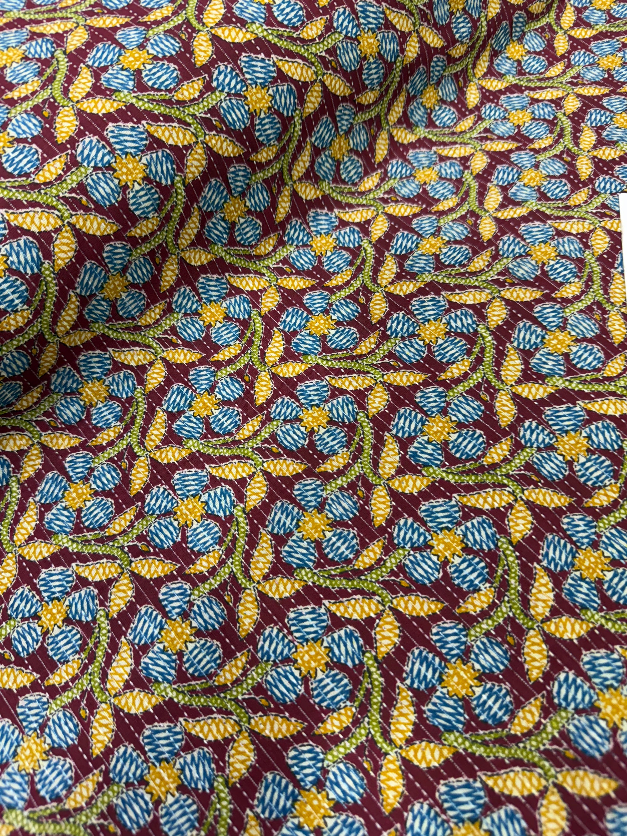 Kantha Printed pure cotton fabric