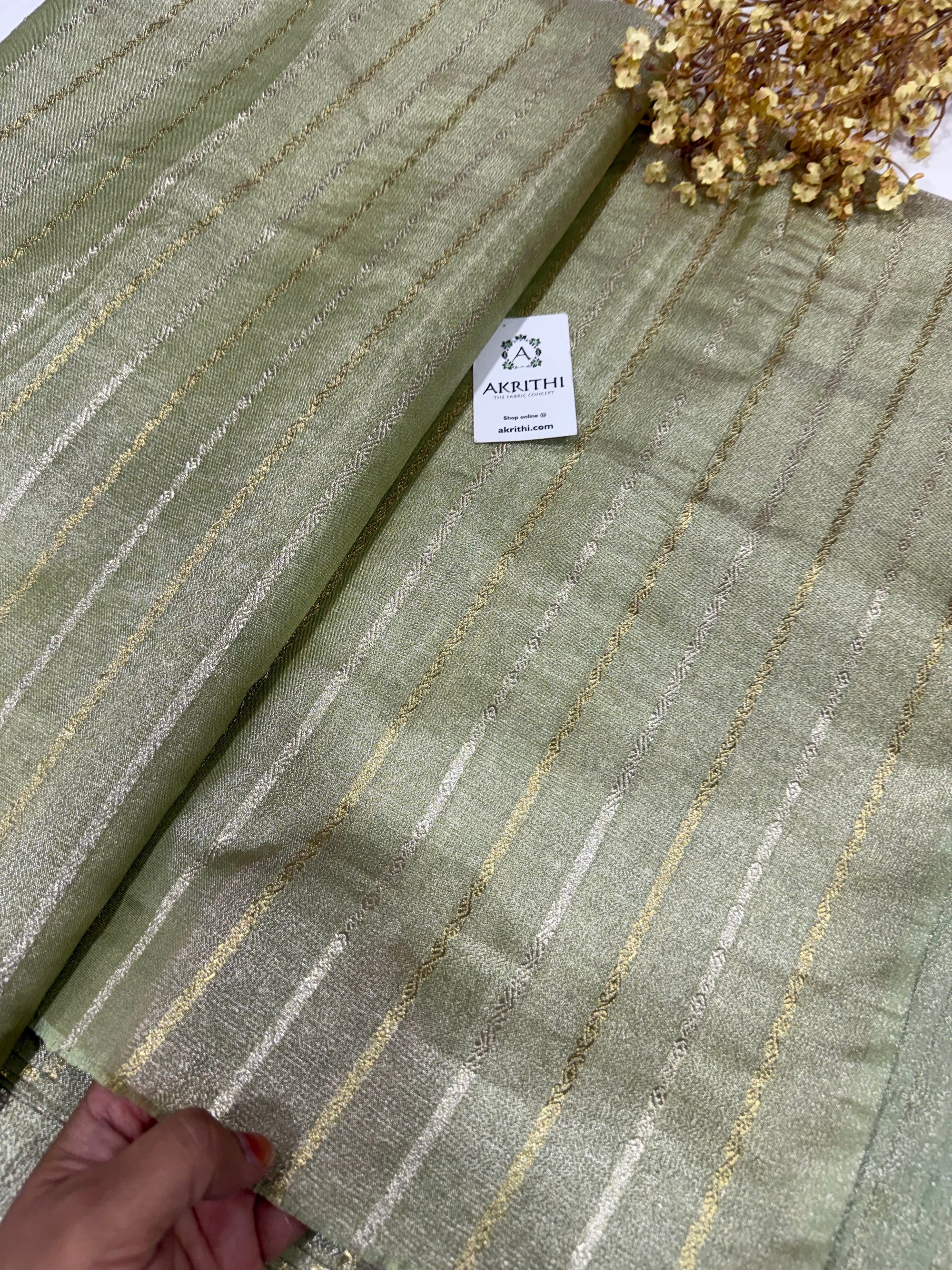 Pure Banarasi katan tissue fabric