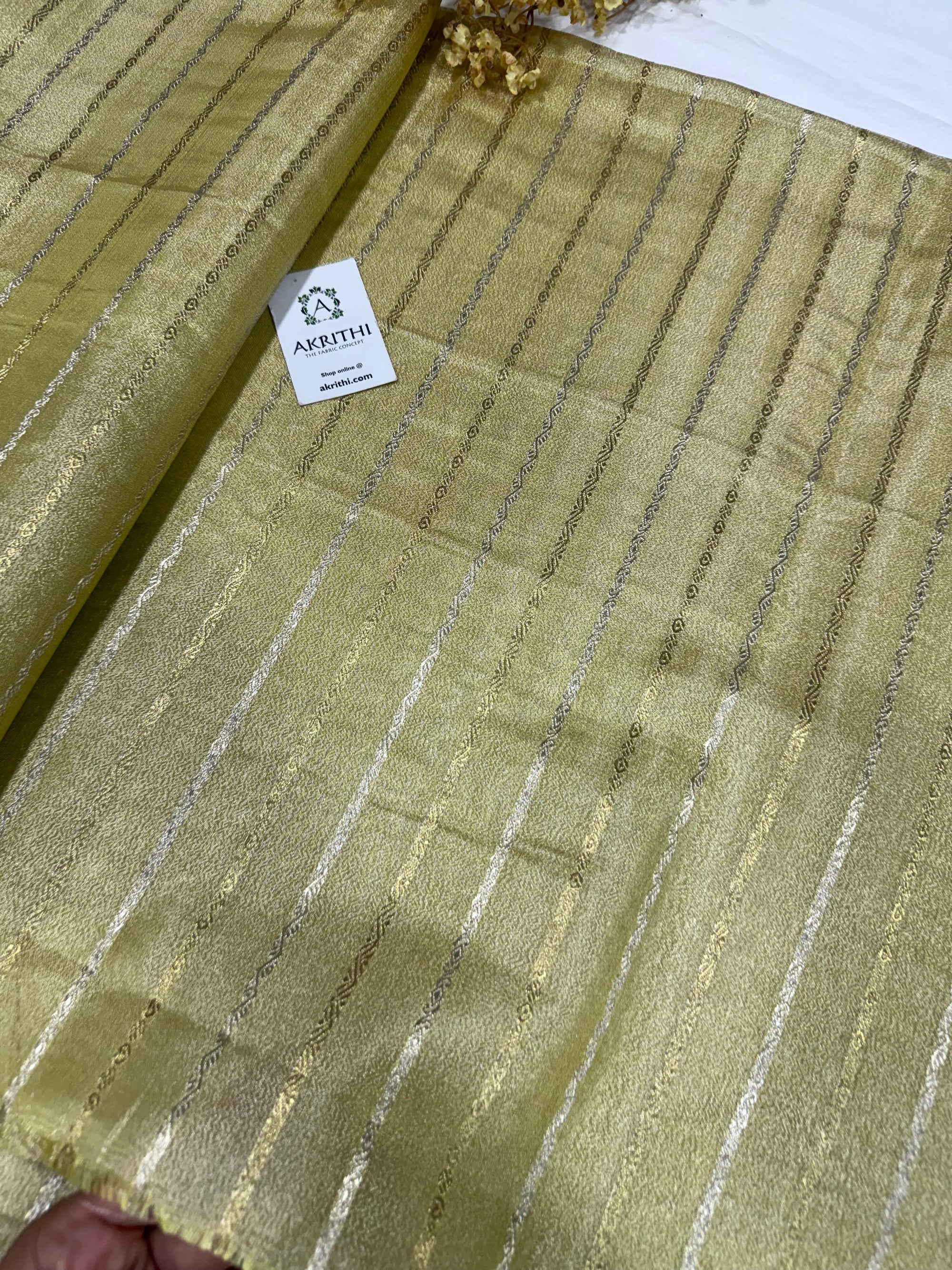 Pure Banarasi katan tissue fabric