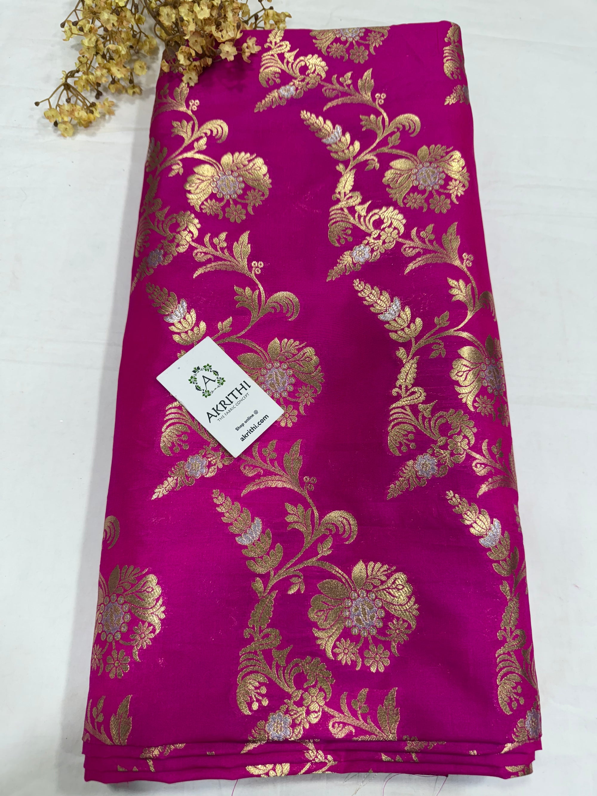 Pure Banarasi brocade fabric