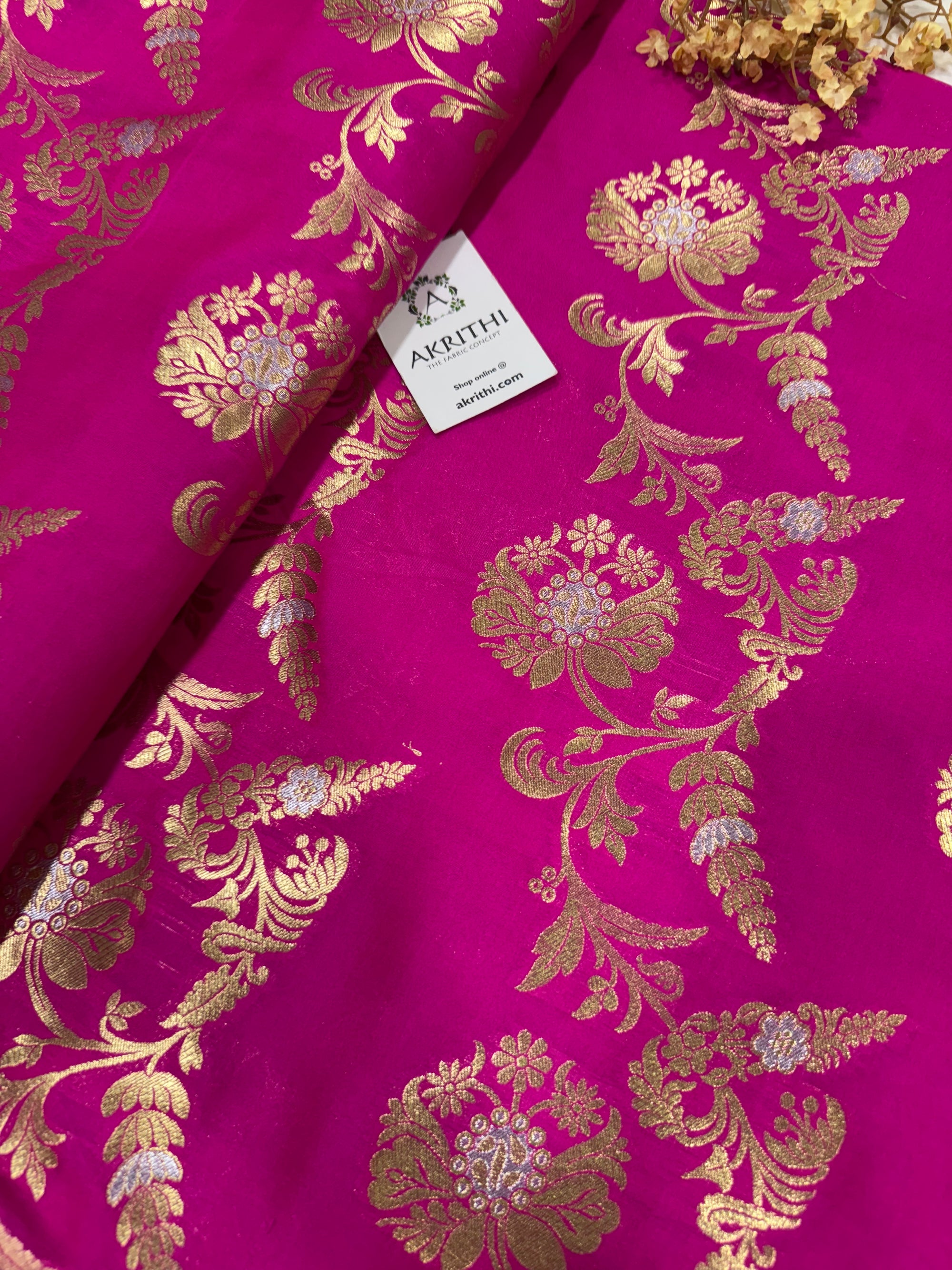 Pure Banarasi brocade fabric