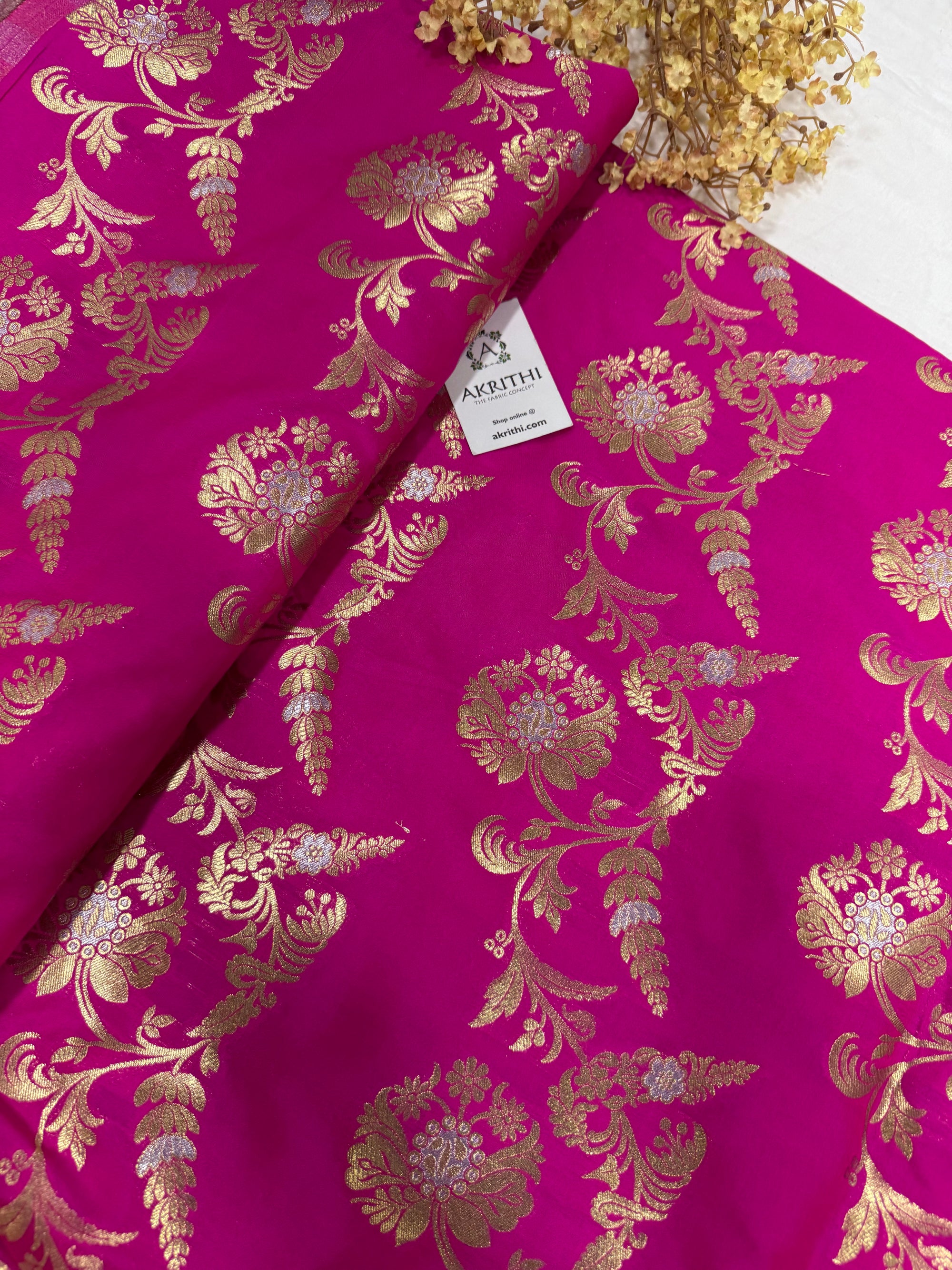 Pure Banarasi brocade fabric