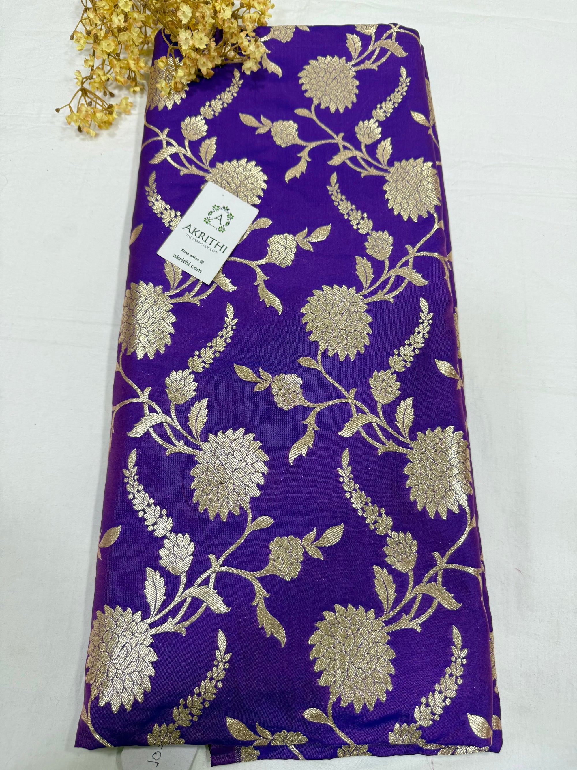 Pure Banarasi brocade fabric