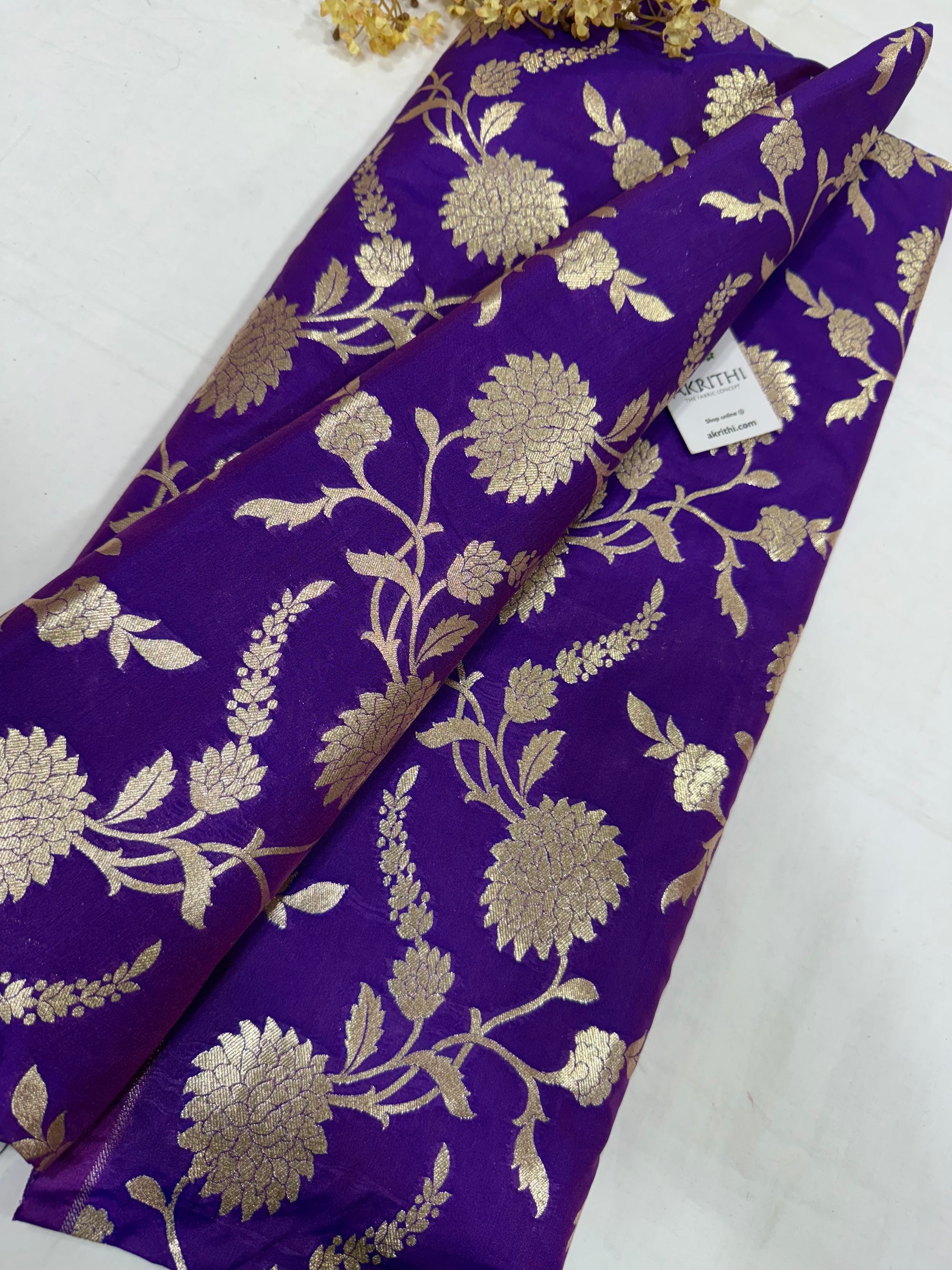 Pure Banarasi brocade fabric