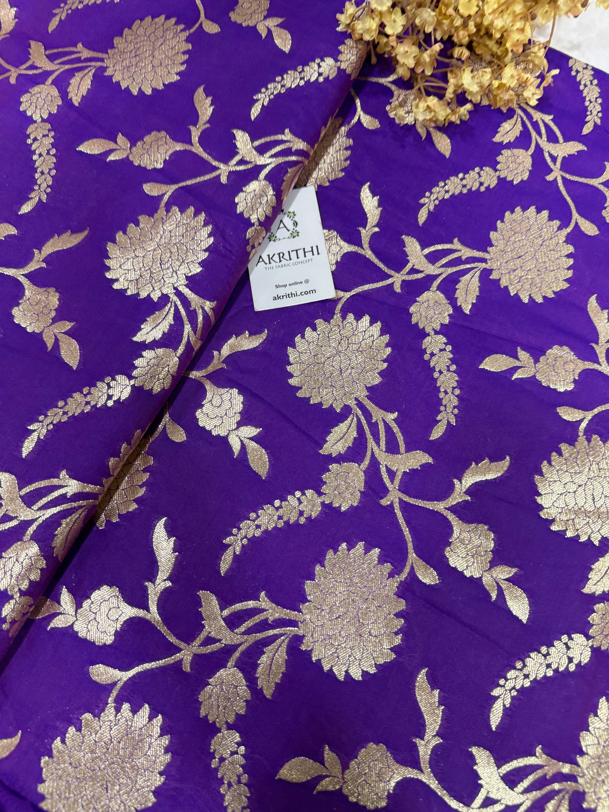Pure Banarasi brocade fabric