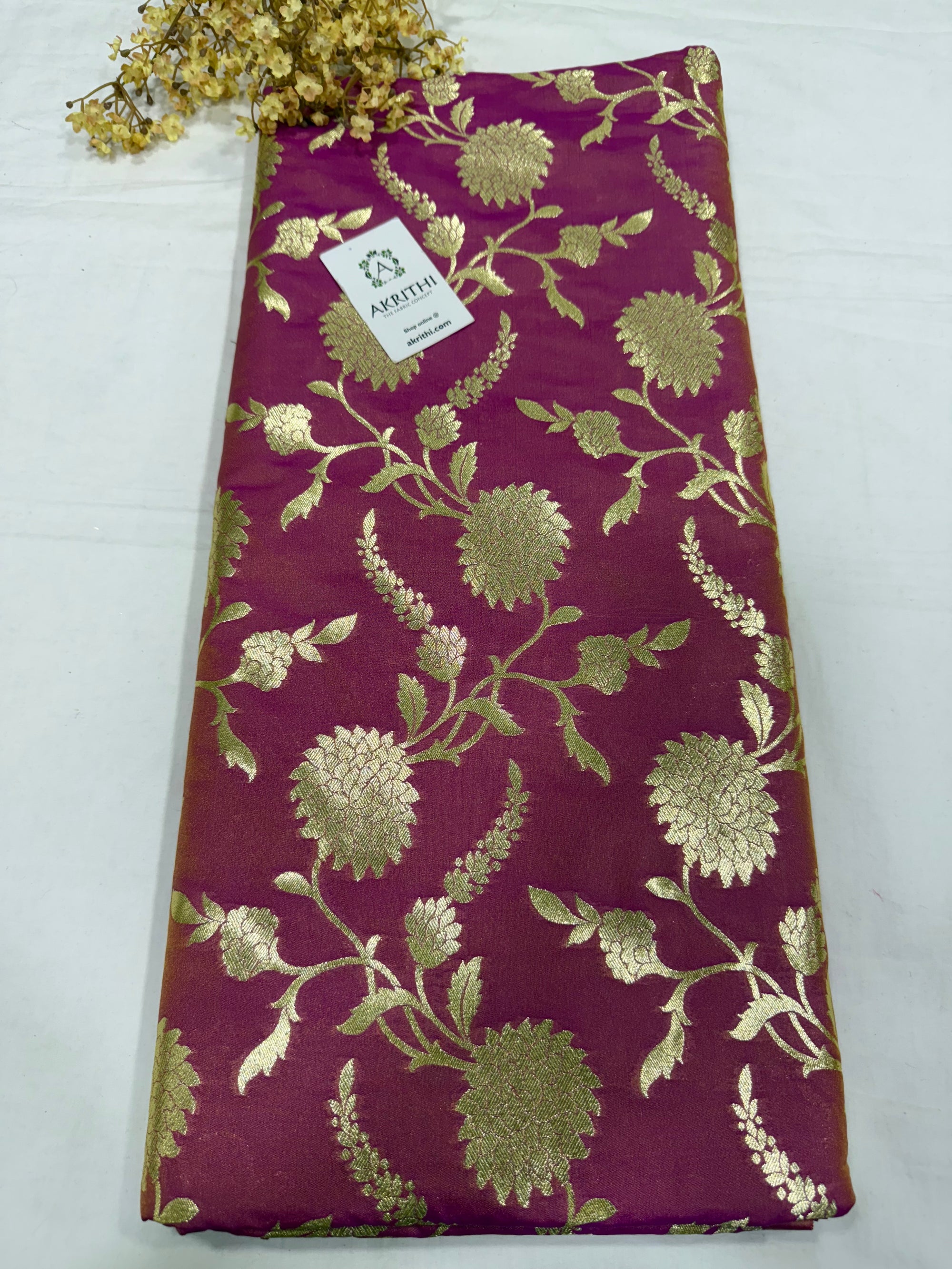 Pure Banarasi brocade fabric
