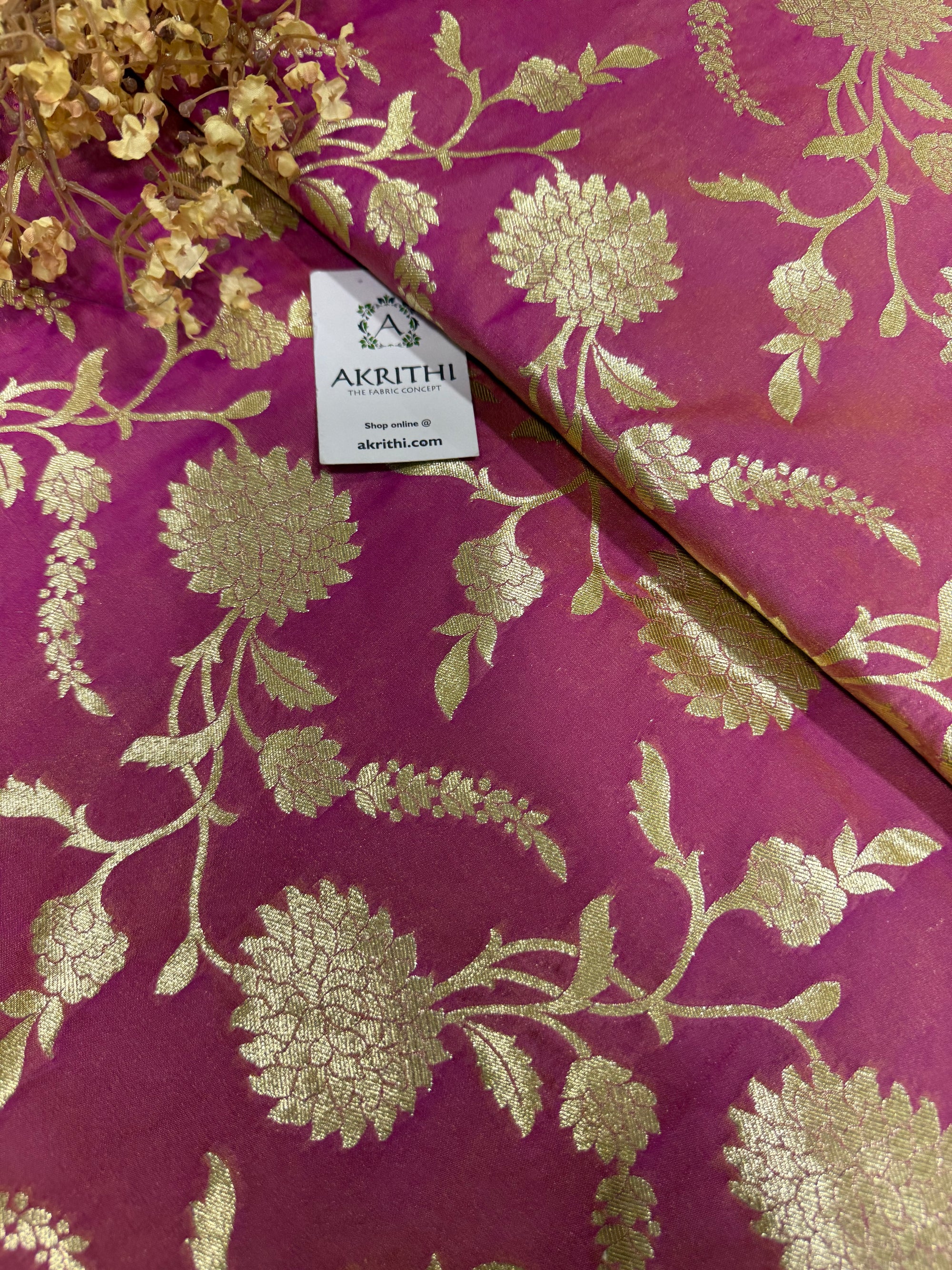 Pure Banarasi brocade fabric