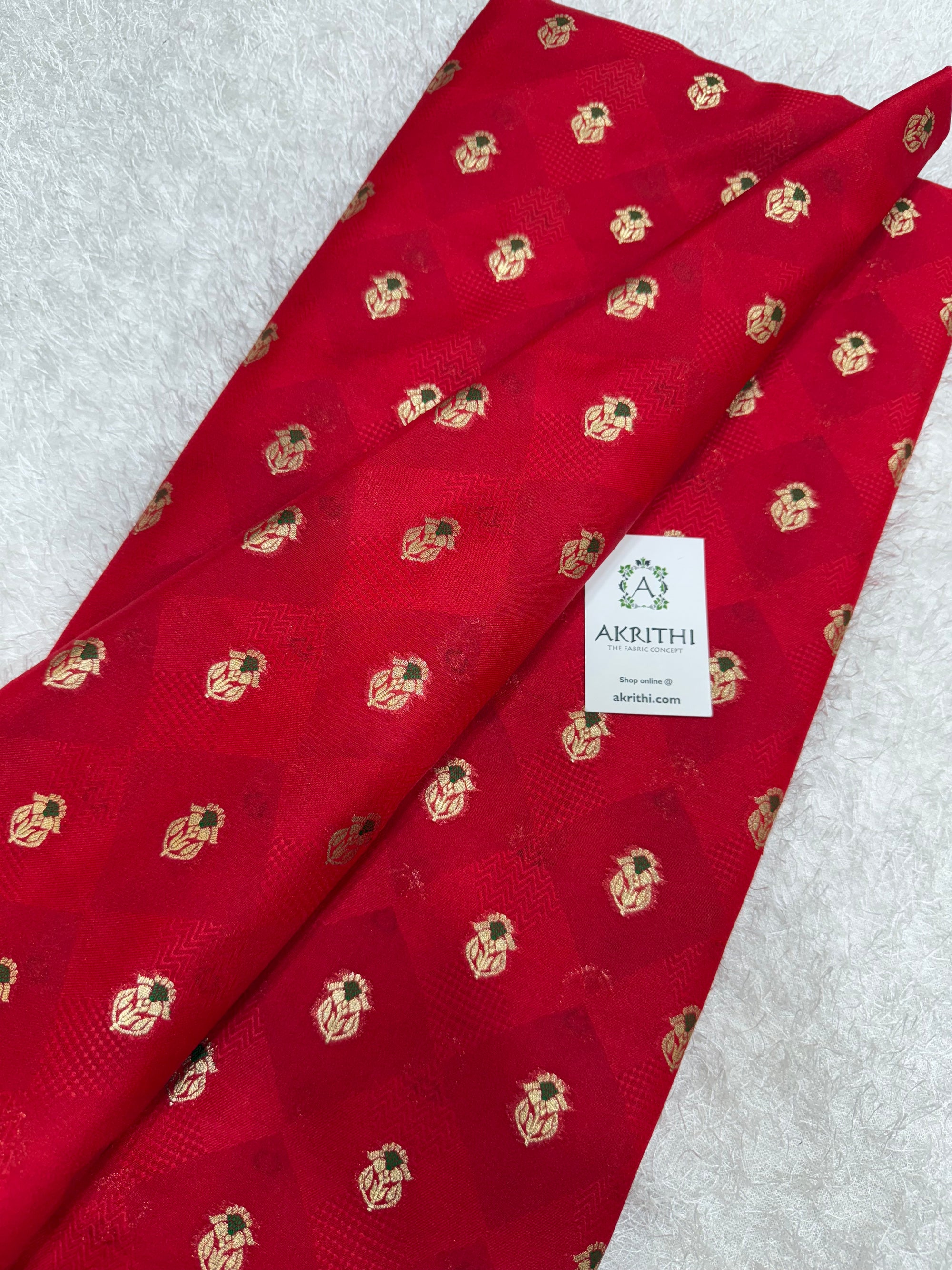 Pure Banarasi brocade fabric
