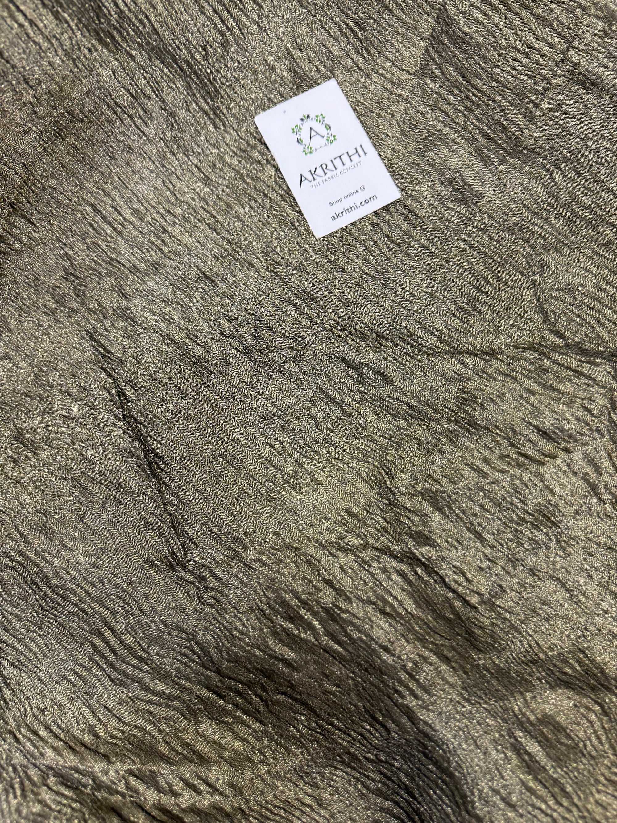 Banarasi plain tissue fabric