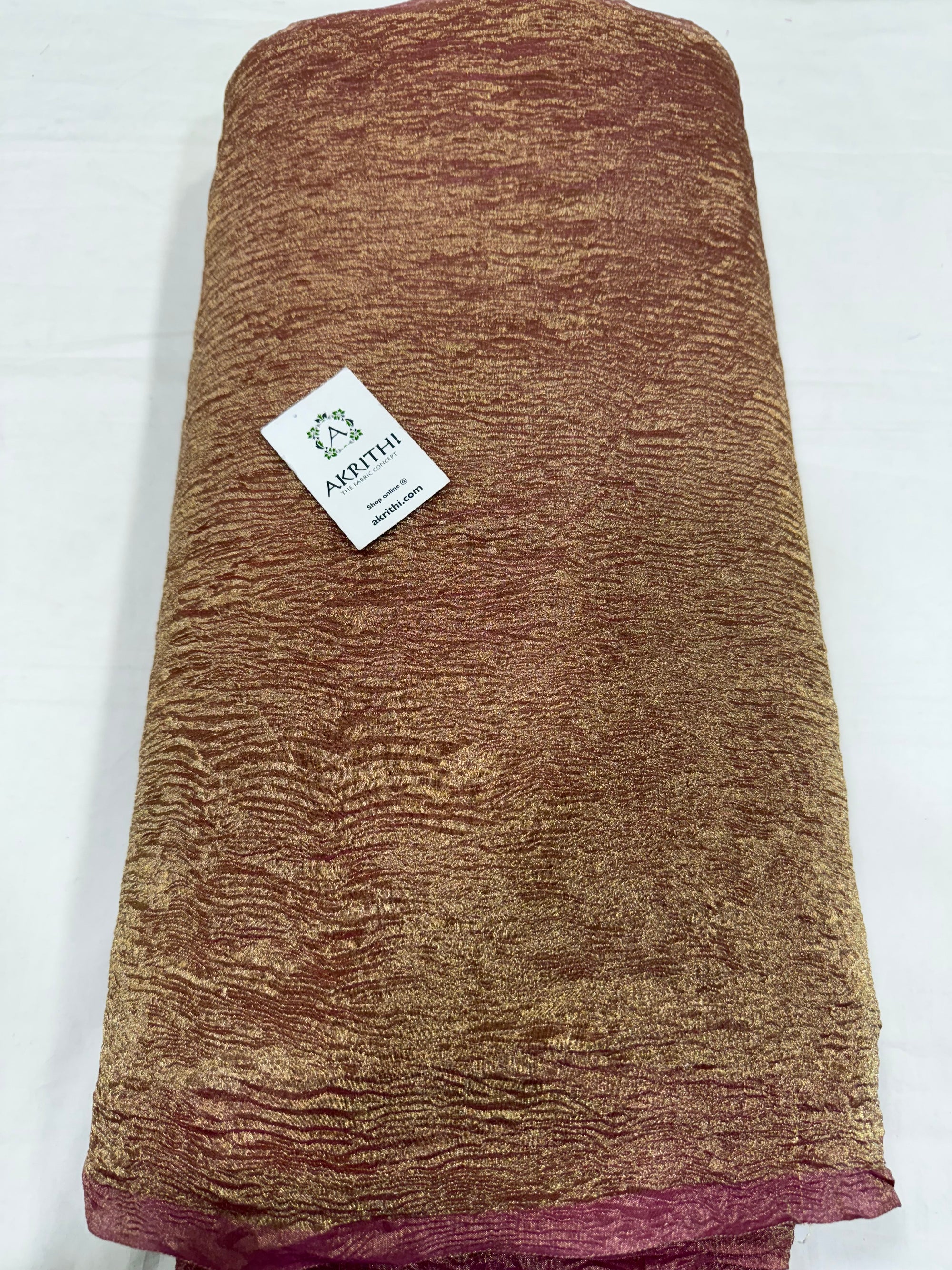 Banarasi plain tissue fabric