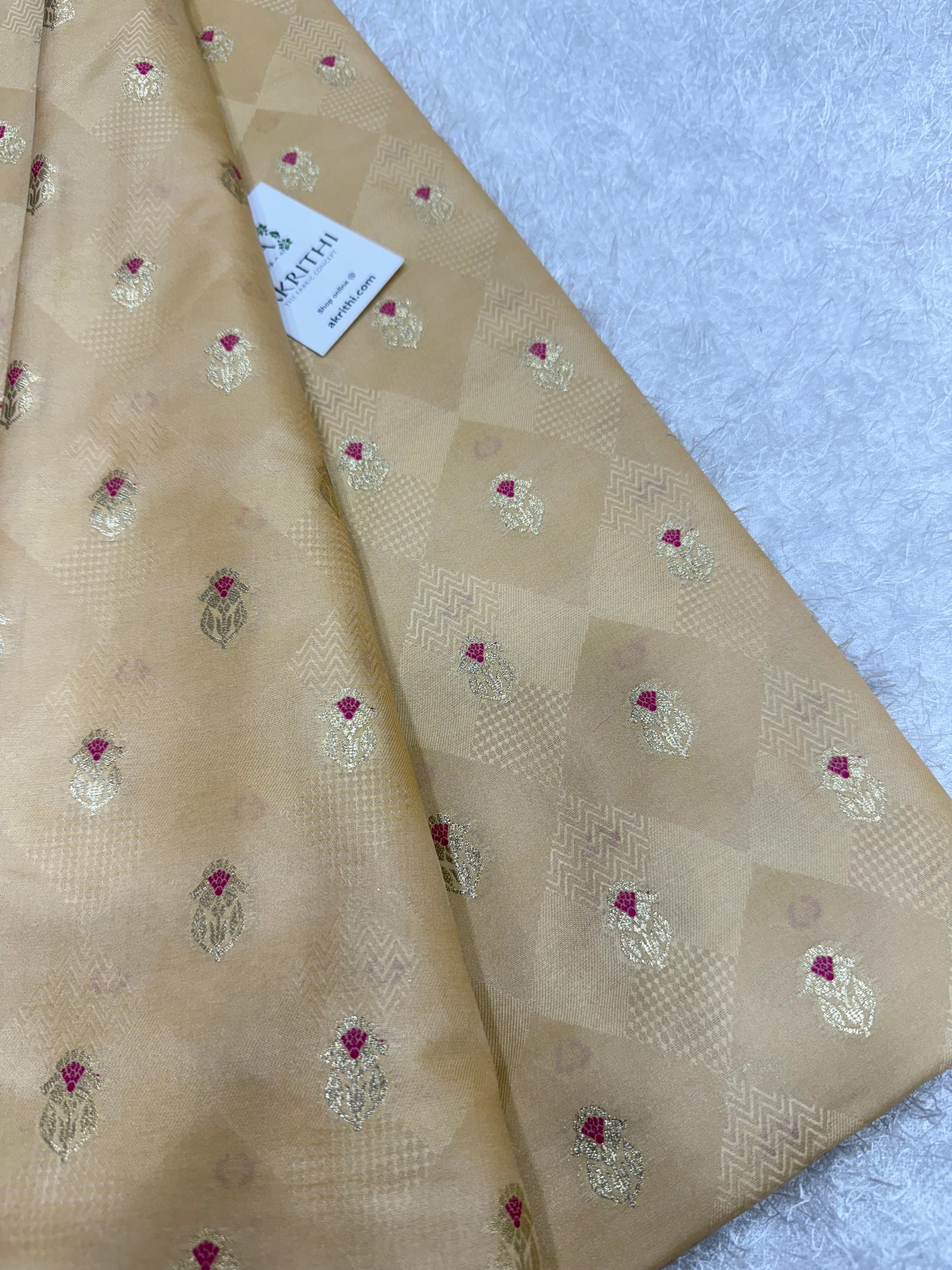 Pure Banarasi brocade fabric