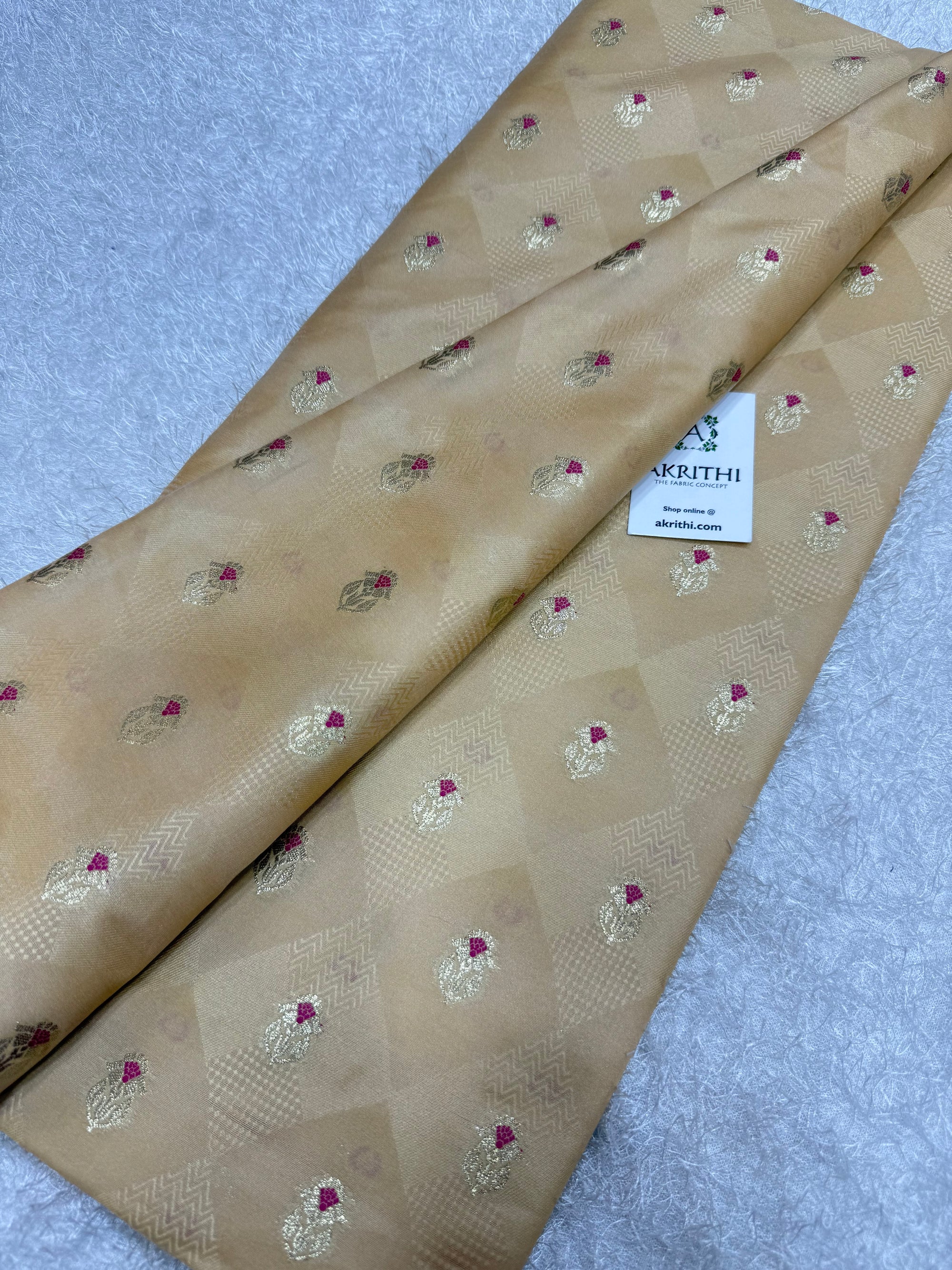 Pure Banarasi brocade fabric