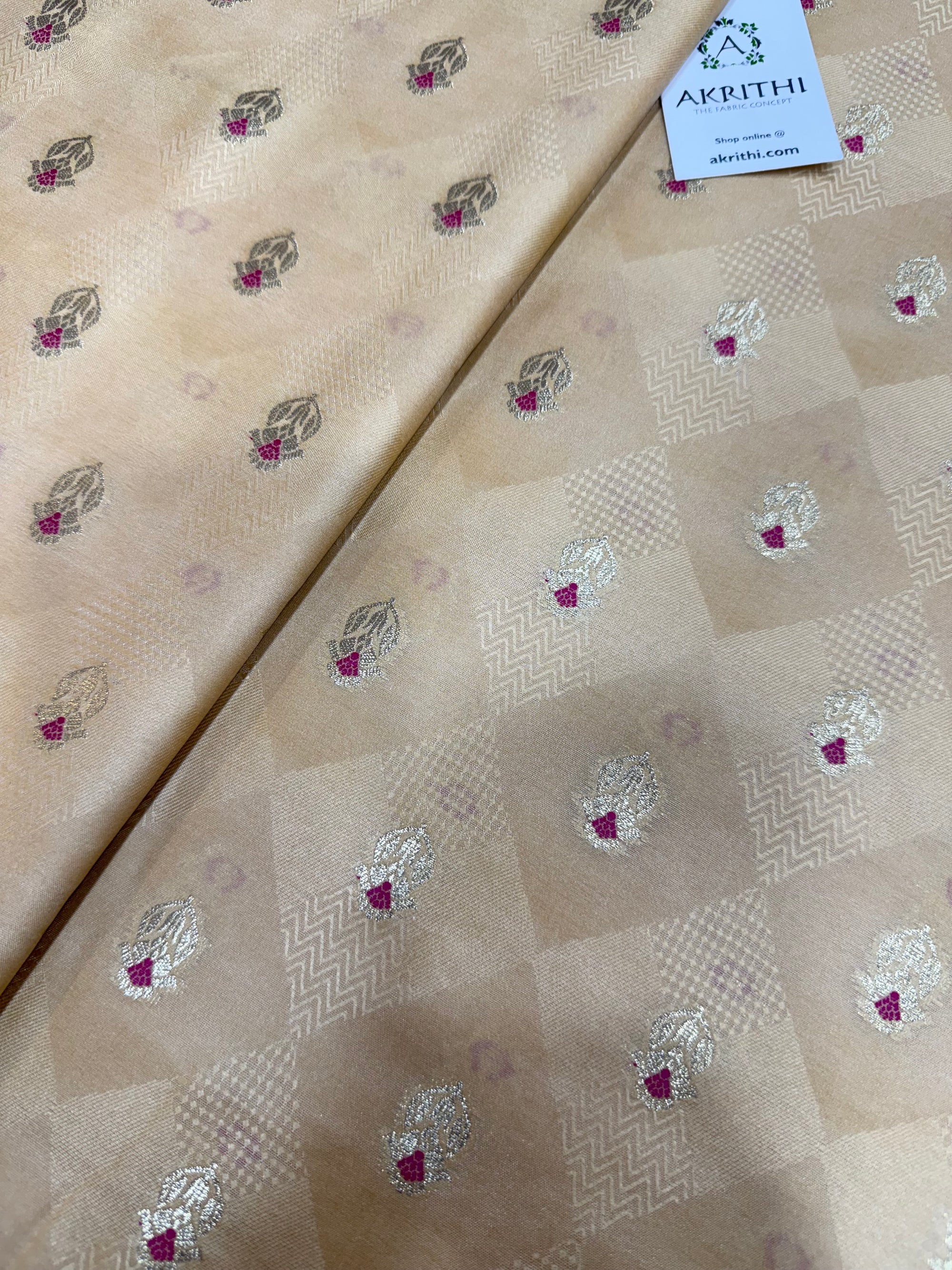 Pure Banarasi brocade fabric