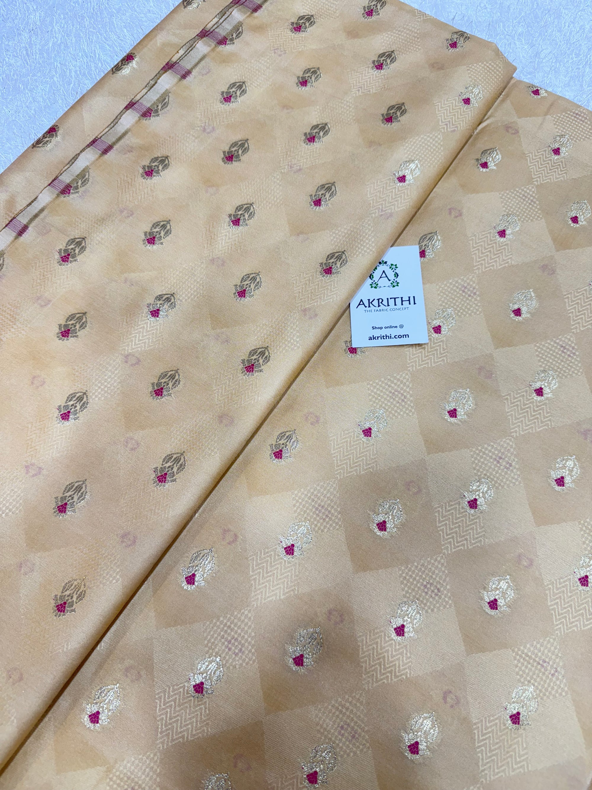 Pure Banarasi brocade fabric