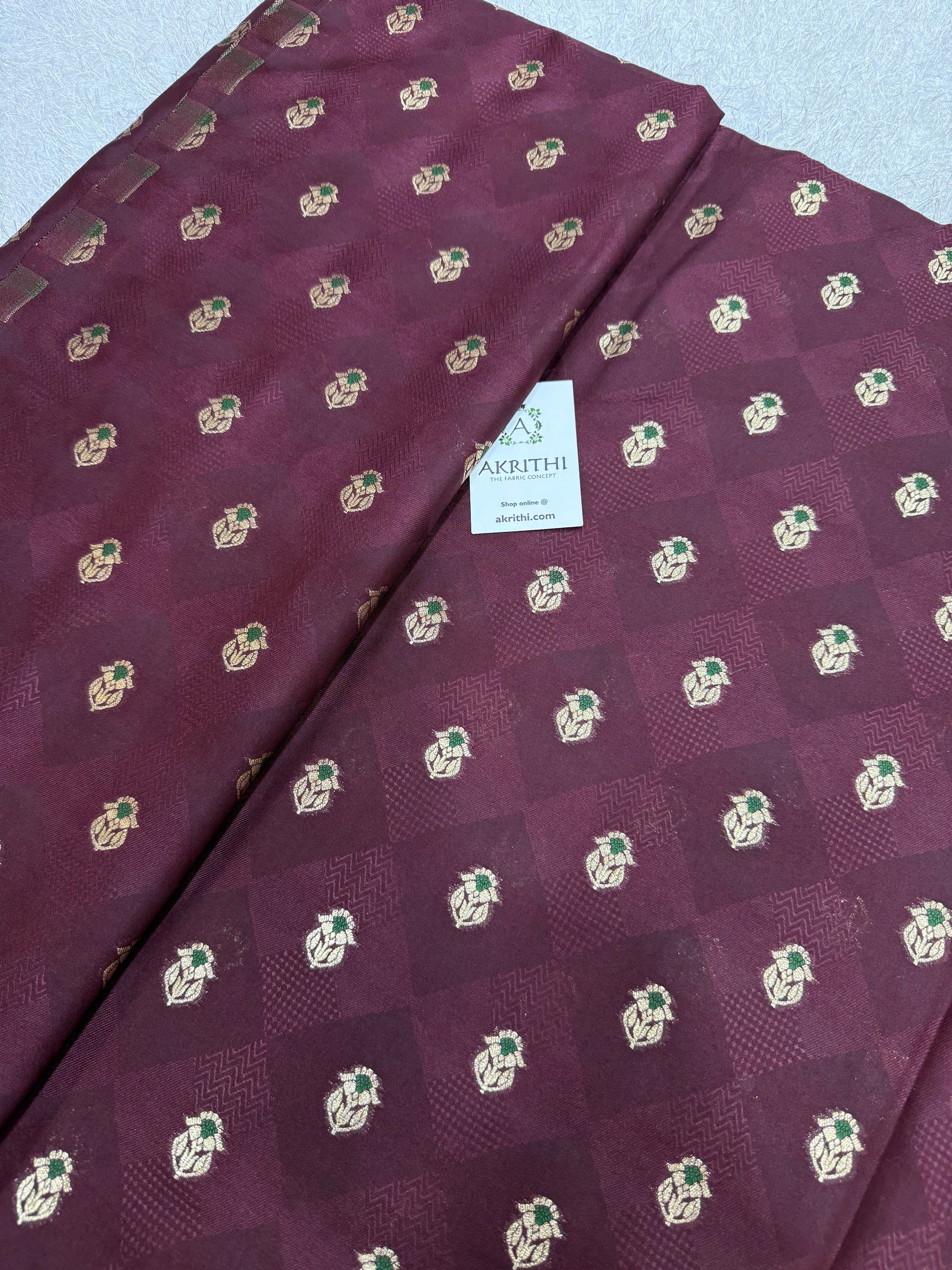 Pure Banarasi brocade fabric